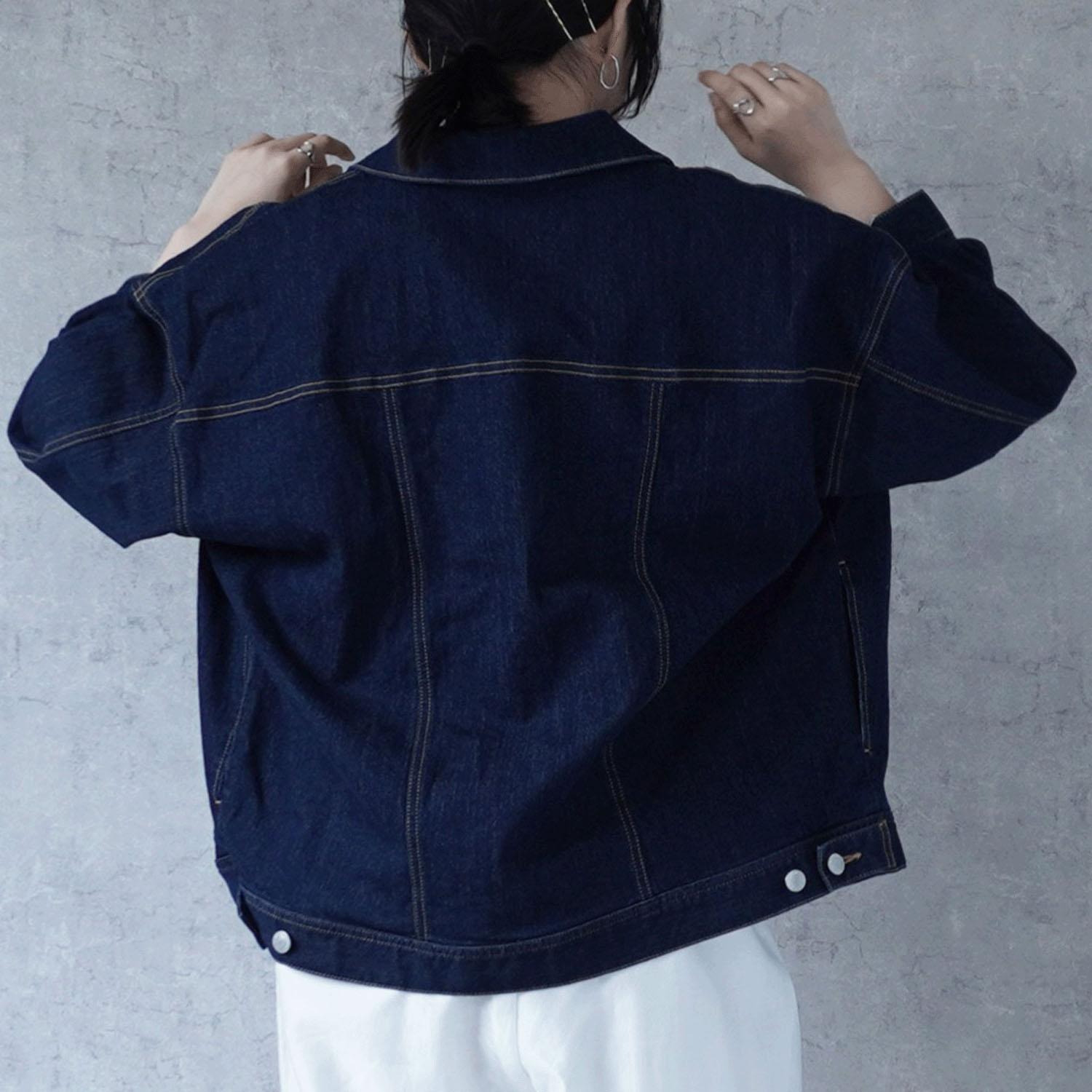 【ETONET限定】Emma ルーズデニムジャケット - 画像16