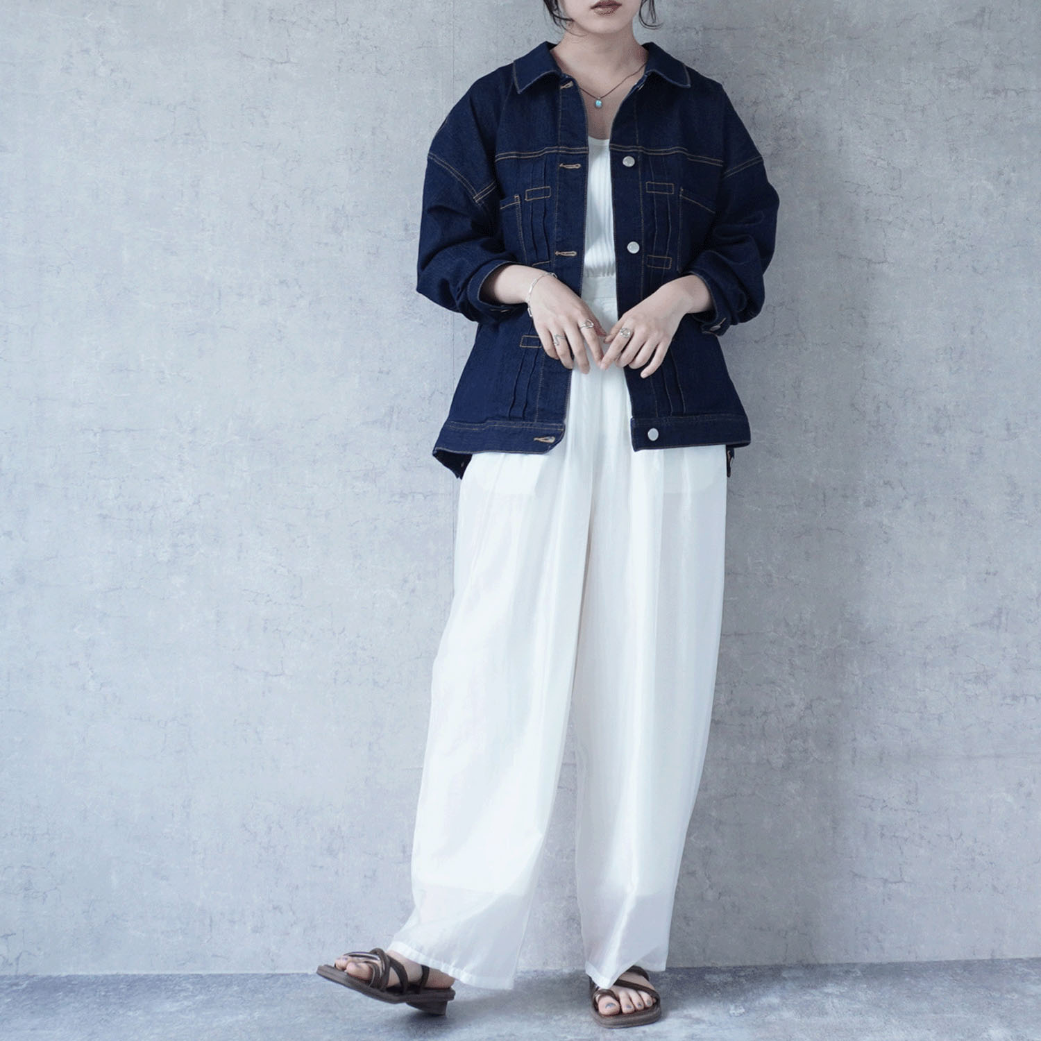 Emma ルーズデニムジャケット - 画像17