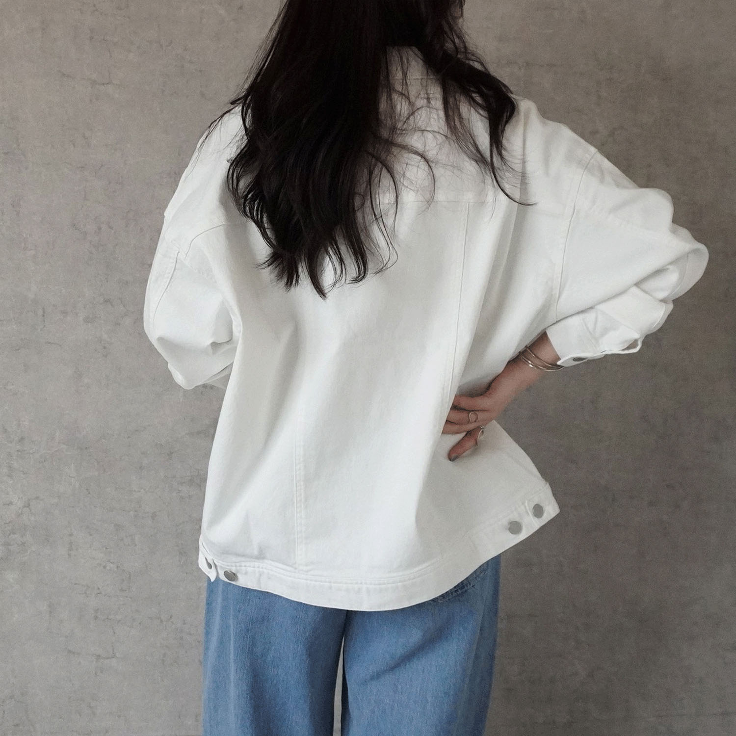 Emma ルーズデニムジャケット - 画像4