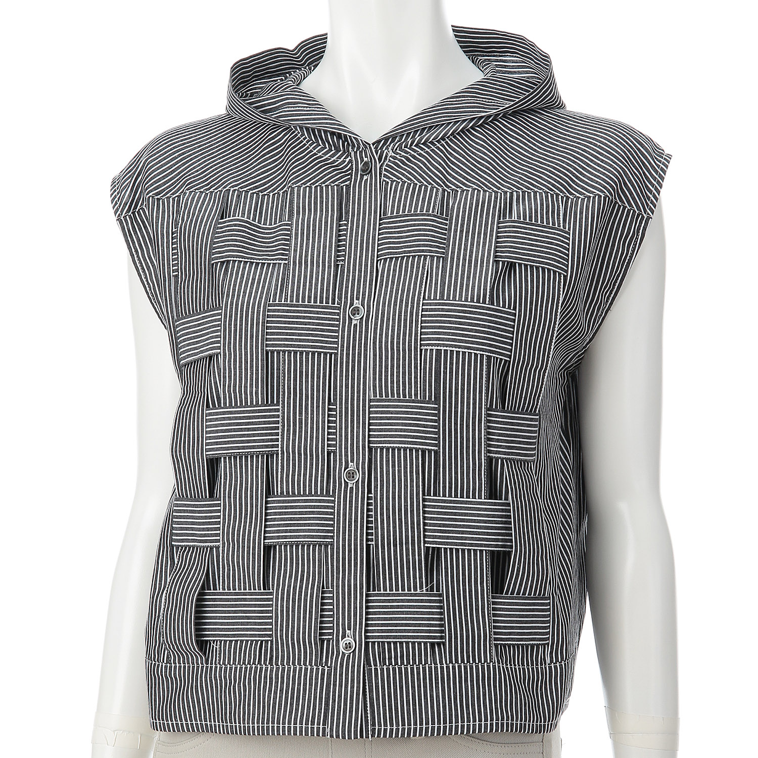 フード編み込みベスト - 画像2