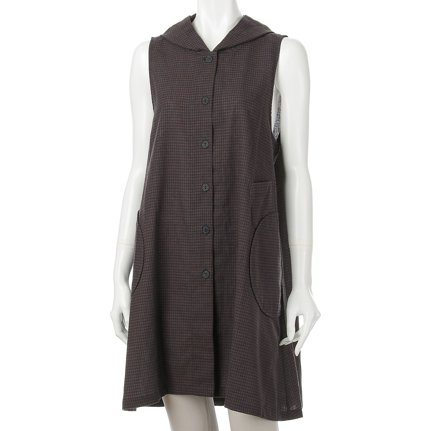 T／C／Rギンガムチェックベスト