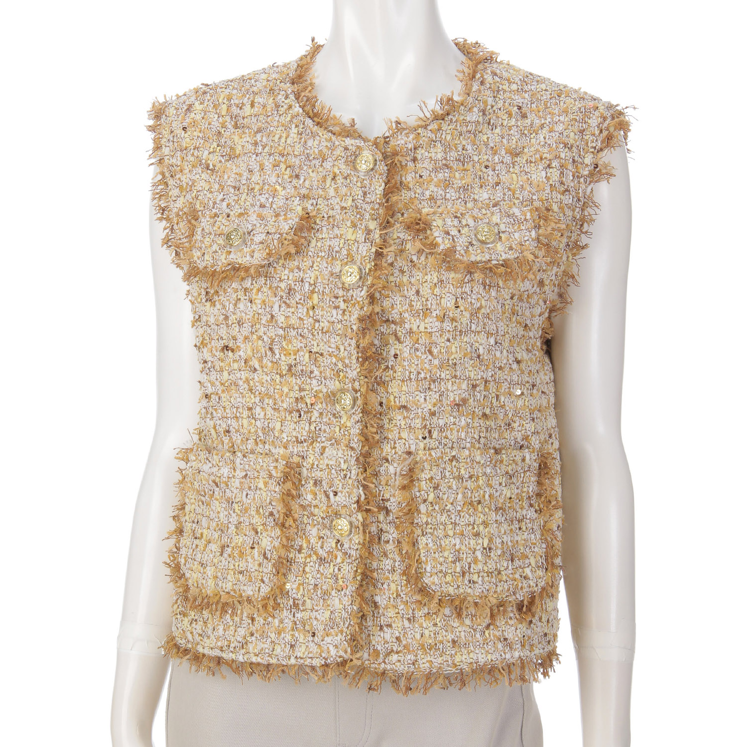 ツイードベスト