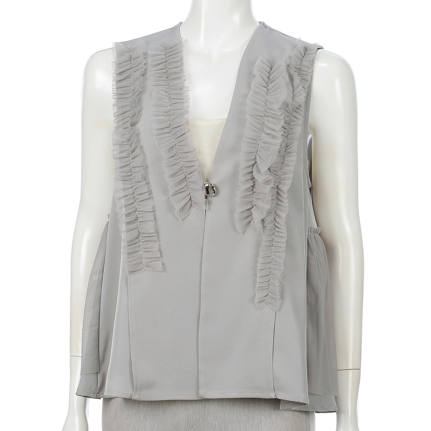 フリル使いベスト