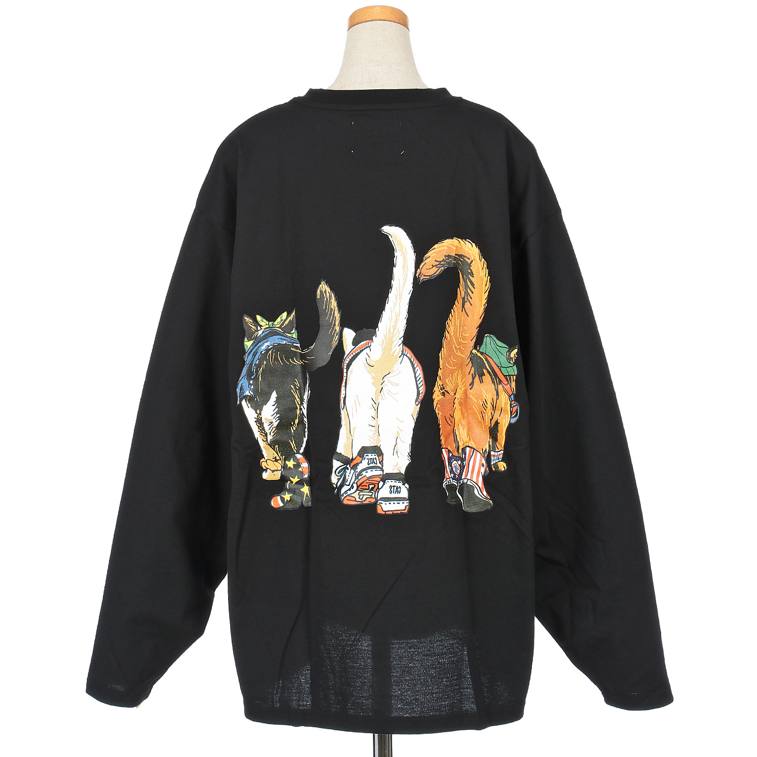 CORISCO Animal Village ネコ 前後プリントロンT - 画像6