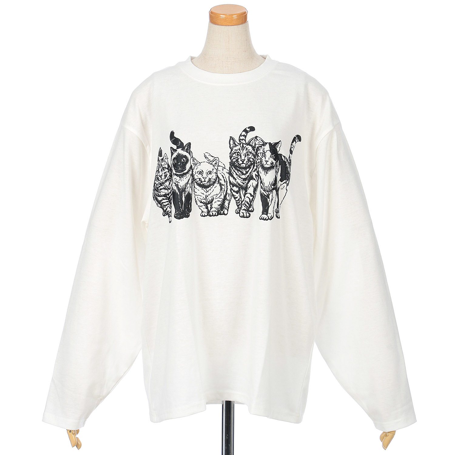 CORISCO Animal Village ネコ発泡プリントロンT - 画像6