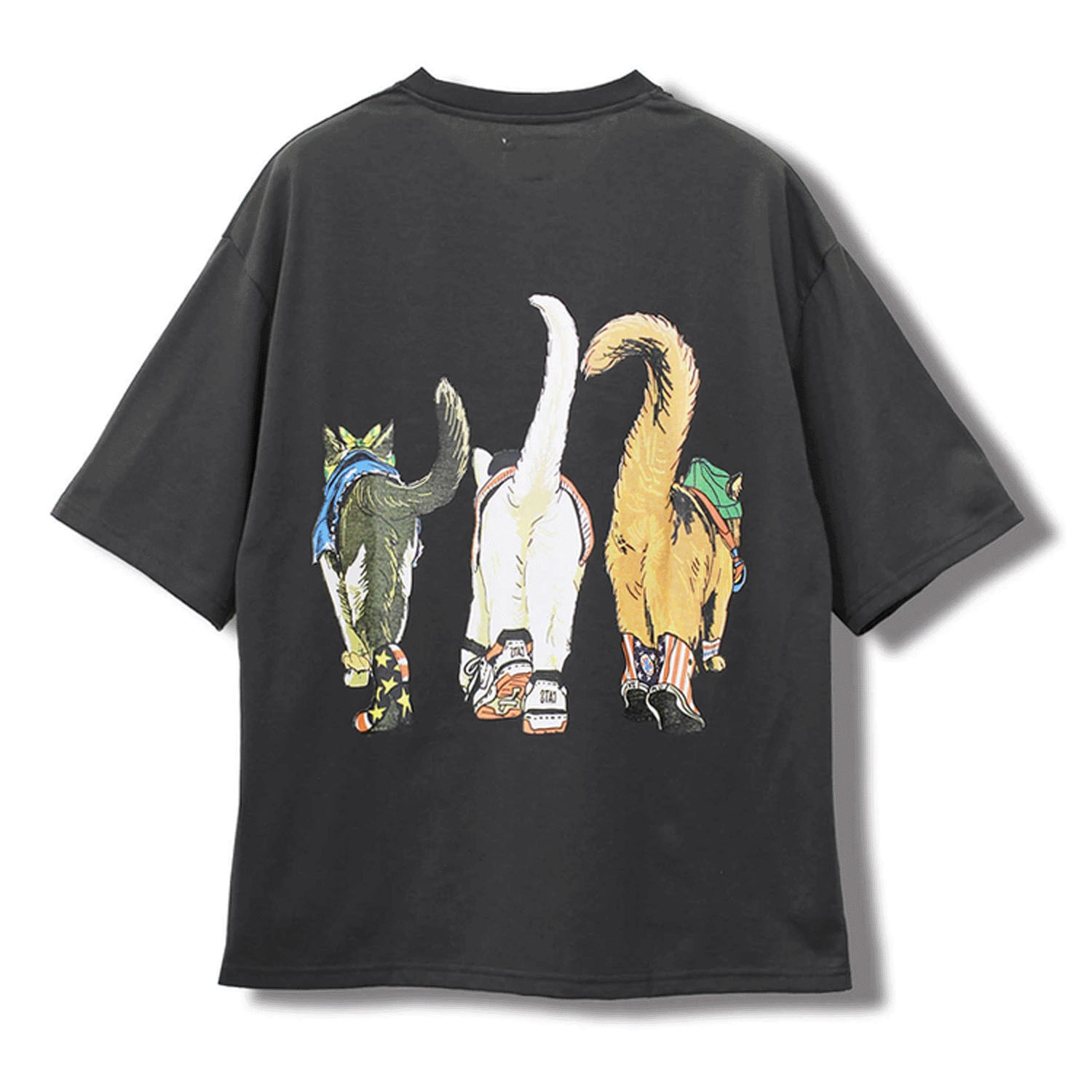 CORISCO Animal Village 前後プリントネコTシャツ - 画像17