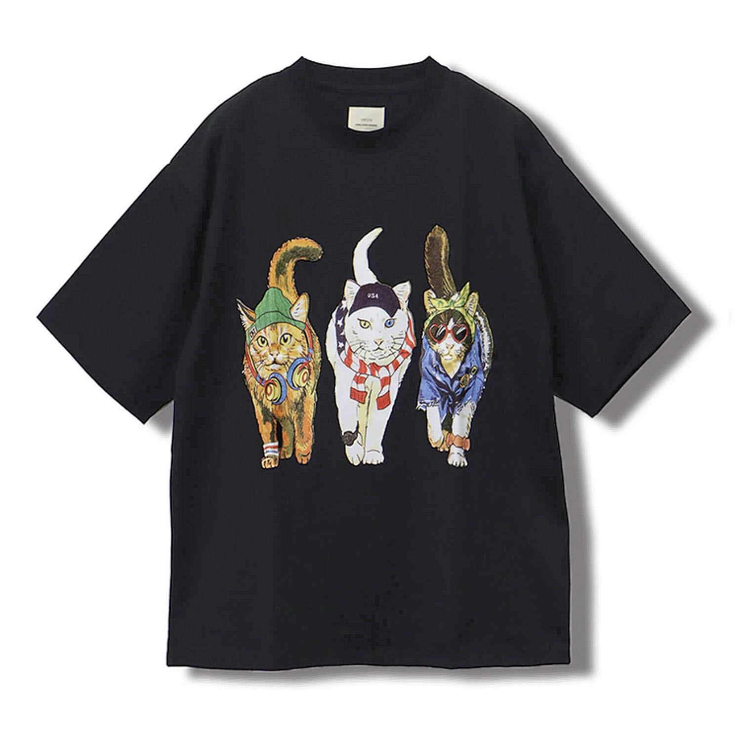 CORISCO Animal Village 前後プリントネコTシャツ - 画像19