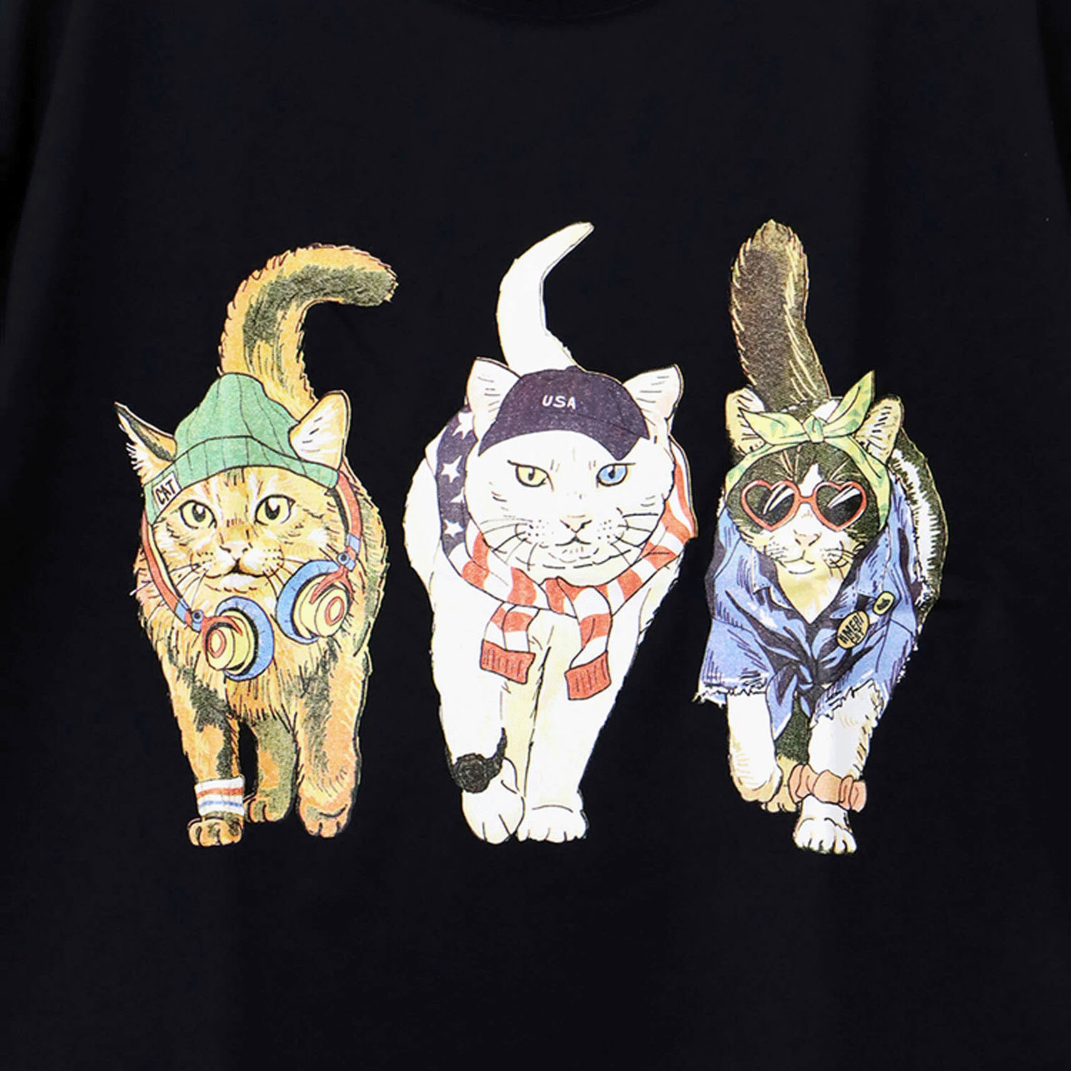 CORISCO Animal Village 前後プリントネコTシャツ - 画像21