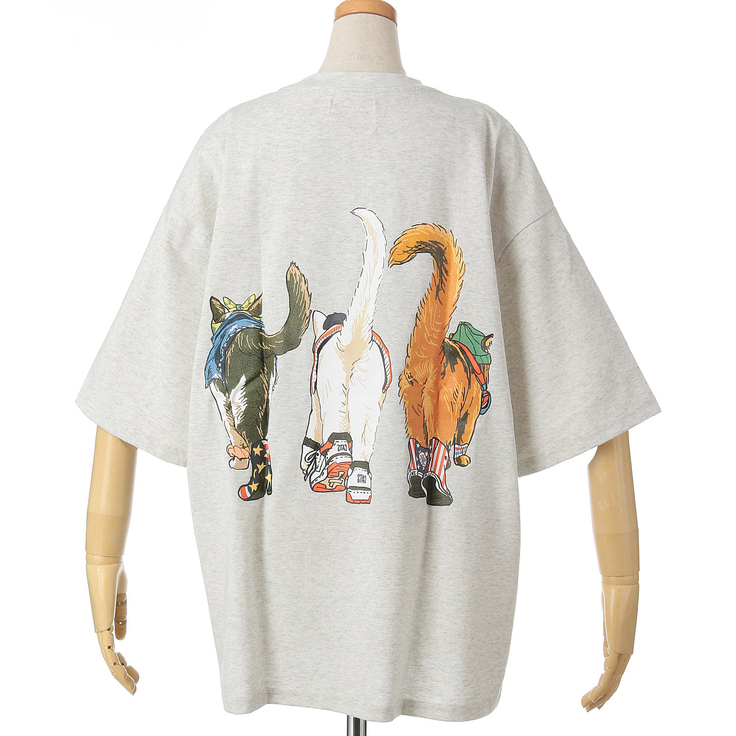 CORISCO Animal Village 前後プリントネコTシャツ - 画像25