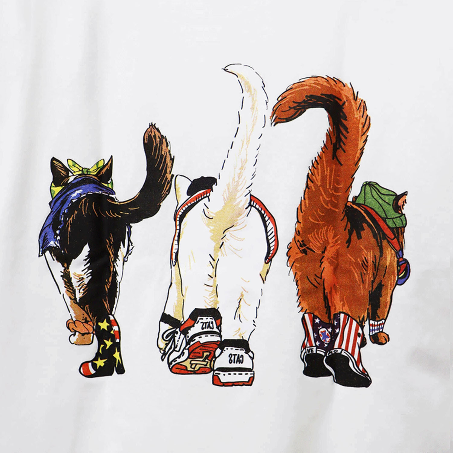 CORISCO Animal Village 前後プリントネコTシャツ - 画像7