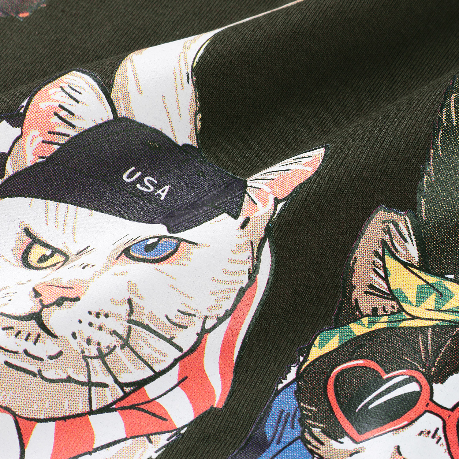 CORISCO Animal Village 前後プリントネコTシャツ - 画像10