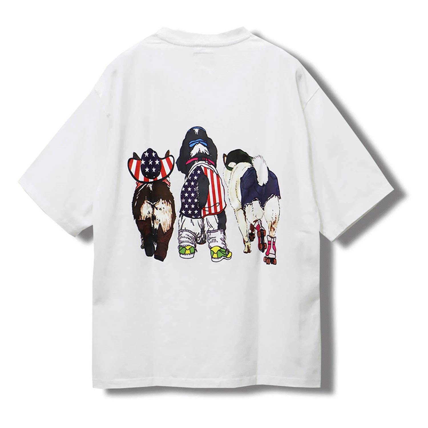 CORISCO Animal Village 前後プリントイヌTシャツ - 画像2
