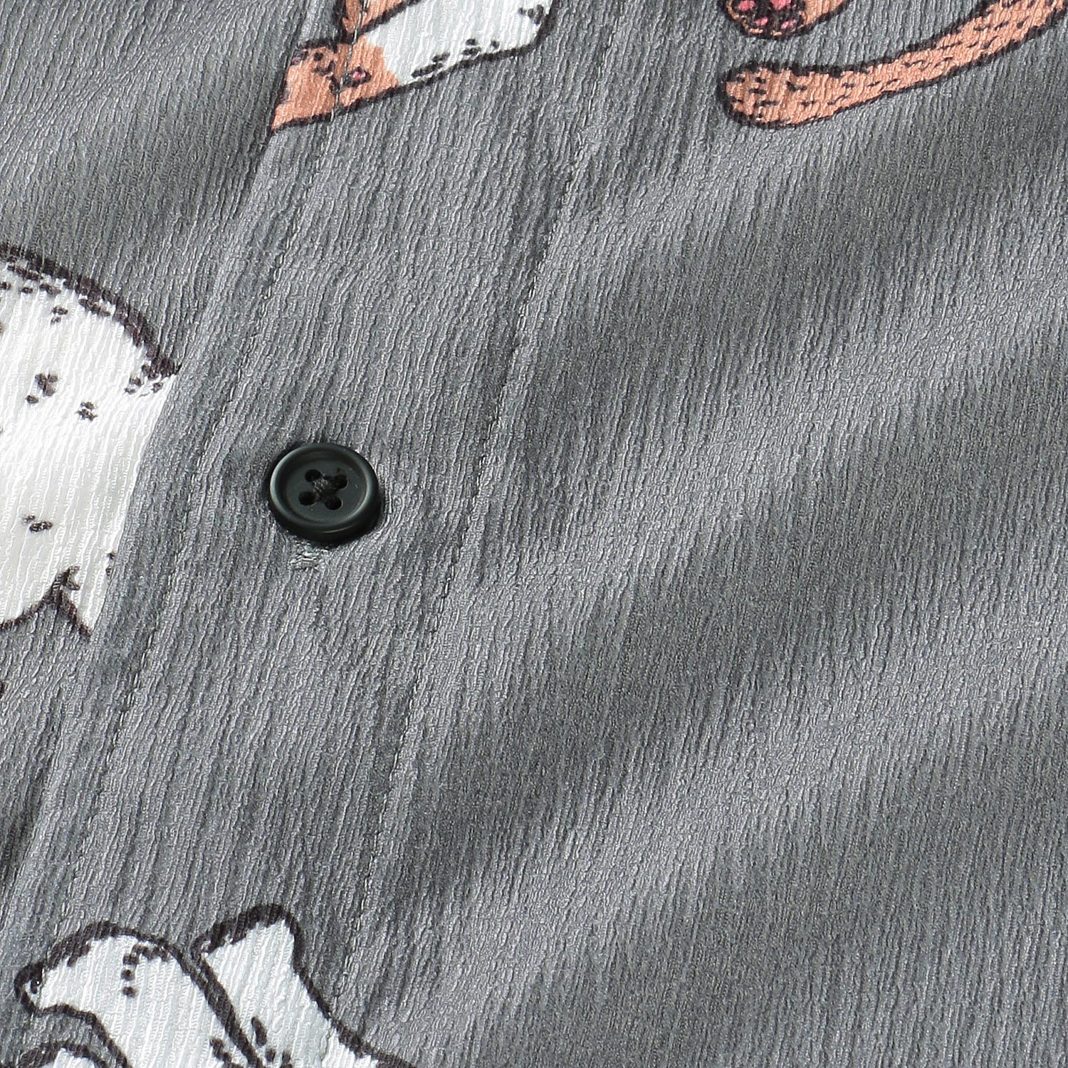 CORISCO Animal Village 猫総柄半袖サッカーシャツ - 画像5