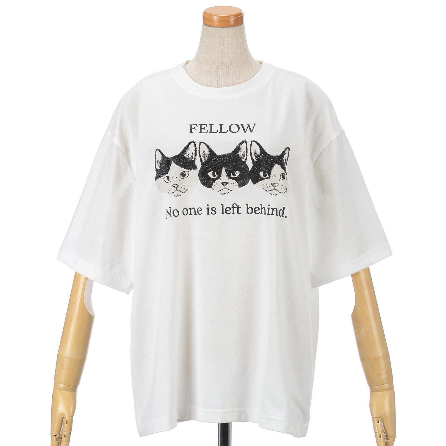 【Insta Live】CORISCO Animal Village ネコ3匹Tシャツ - 画像3