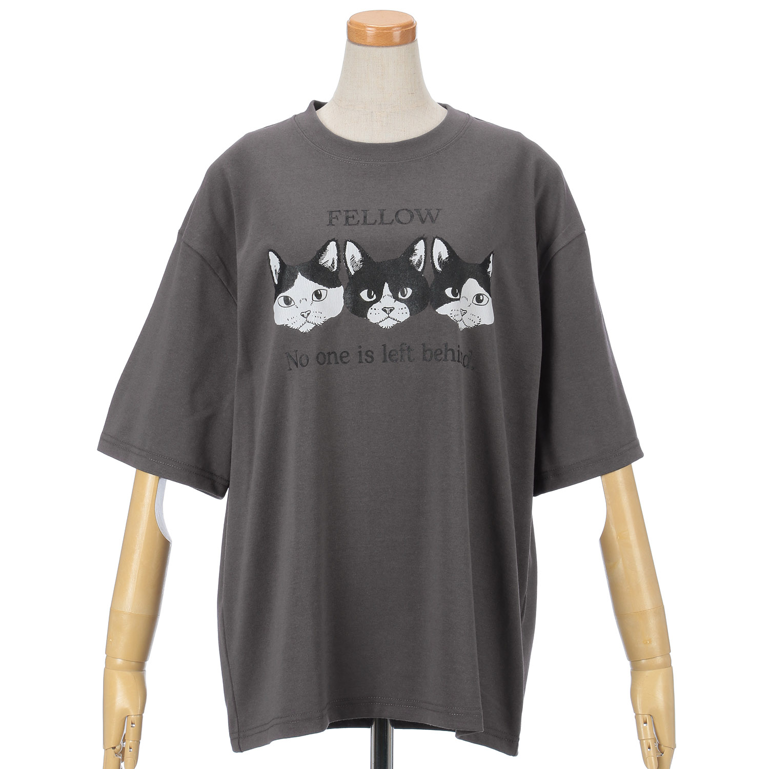 【Insta Live】CORISCO Animal Village ネコ3匹Tシャツ - 画像6