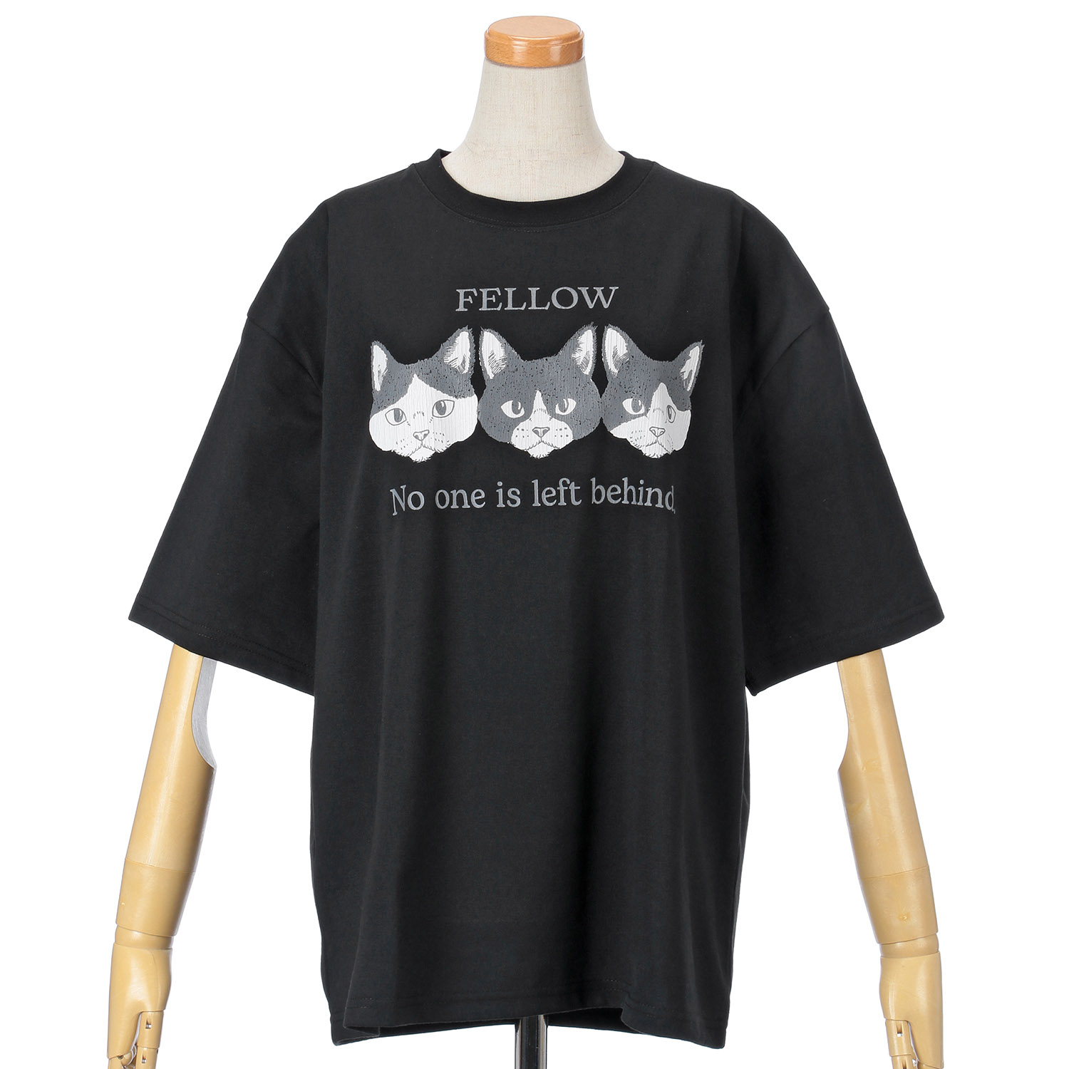 【Insta Live】CORISCO Animal Village ネコ3匹Tシャツ - 画像7