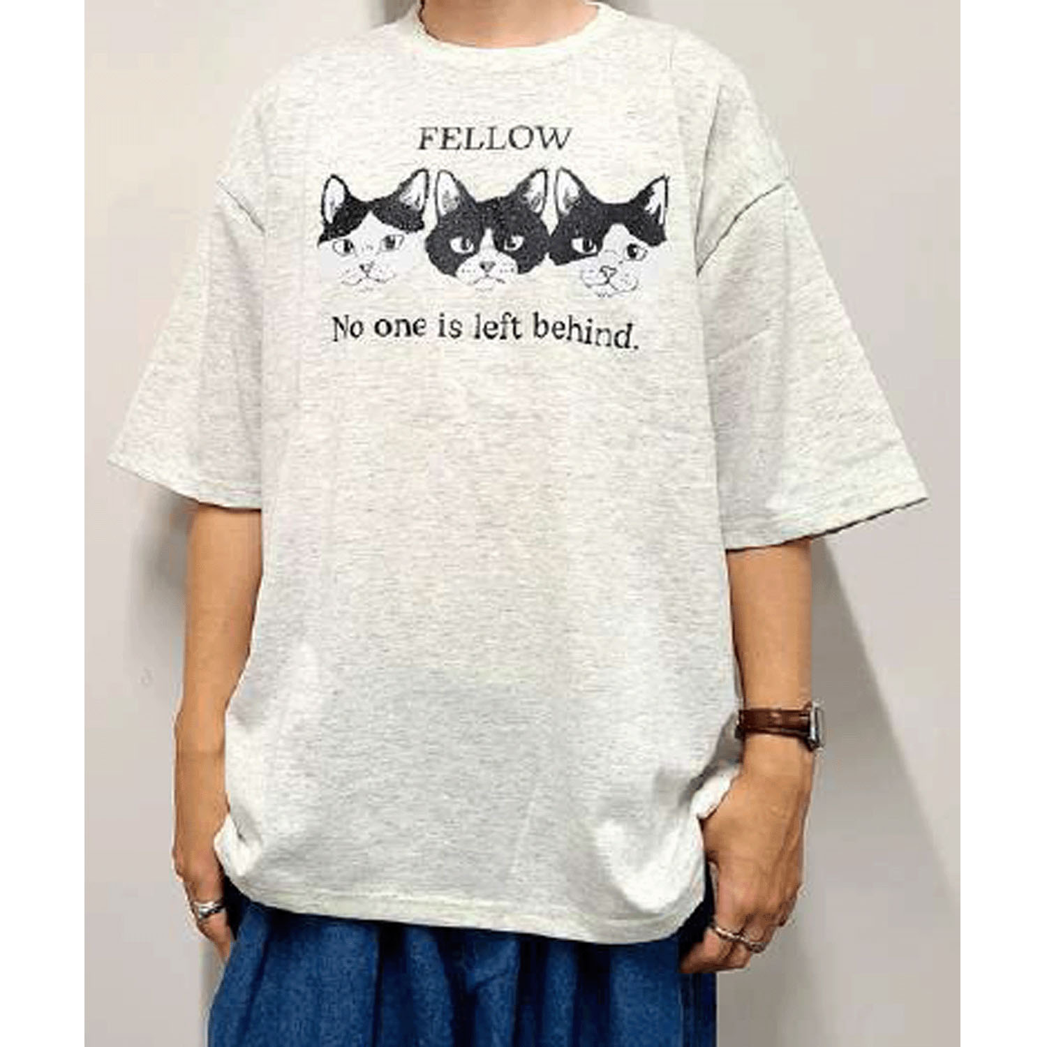 【Insta Live】CORISCO Animal Village ネコ3匹Tシャツ - 画像8