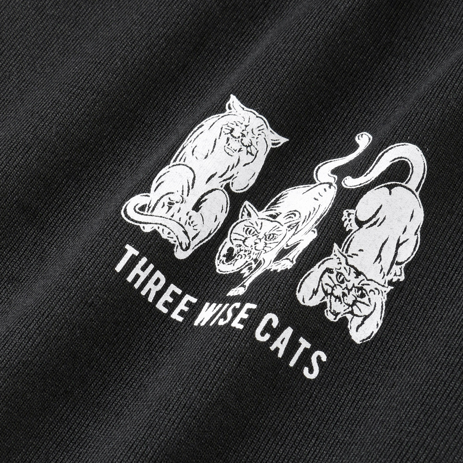 【Insta Live】CORISCO Animal Village 見ざる・言わざる・聞かざるネコ和柄Tシャツ - 画像8