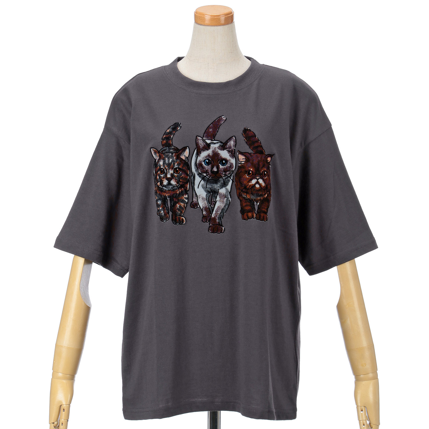 【Insta Live】CORISCO Animal Village ネコフロッキーTシャツ - 画像11