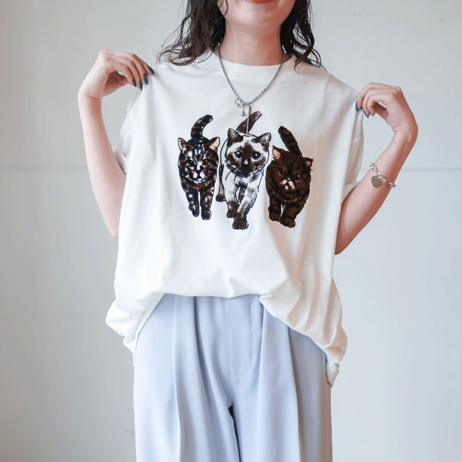 【Insta Live】CORISCO Animal Village ネコフロッキーTシャツ