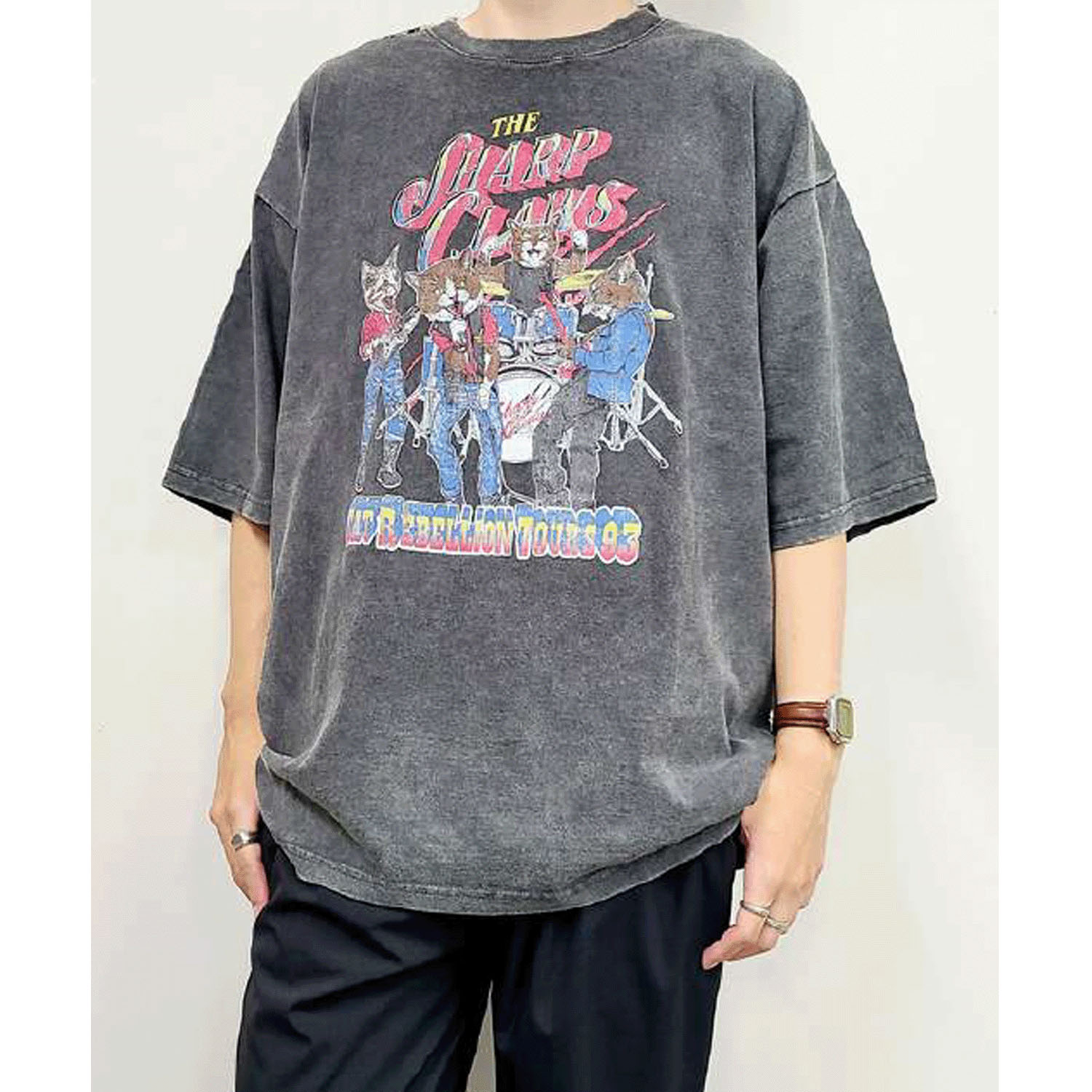 【Insta Live】CORISCO Animal Village ネコバンドTシャツ