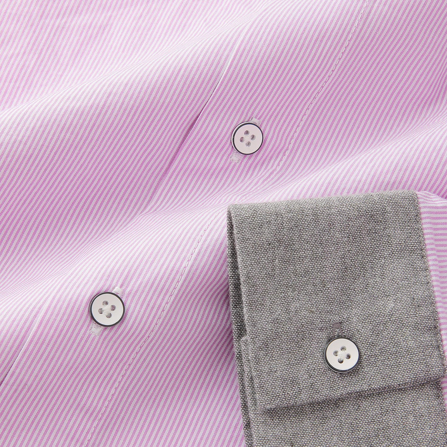 GENTIL 袖配色ストライプラグランスリーブシャツ - 画像10