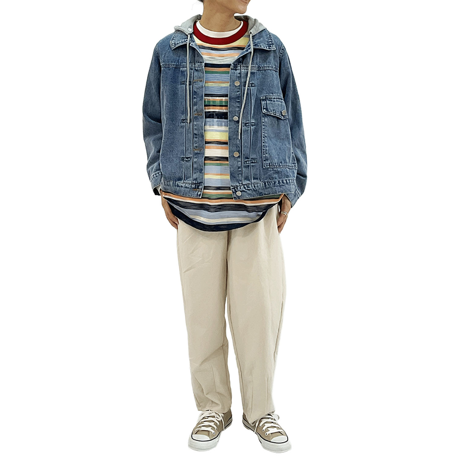 GENTIL 取り外しフード付Gジャン - 画像3