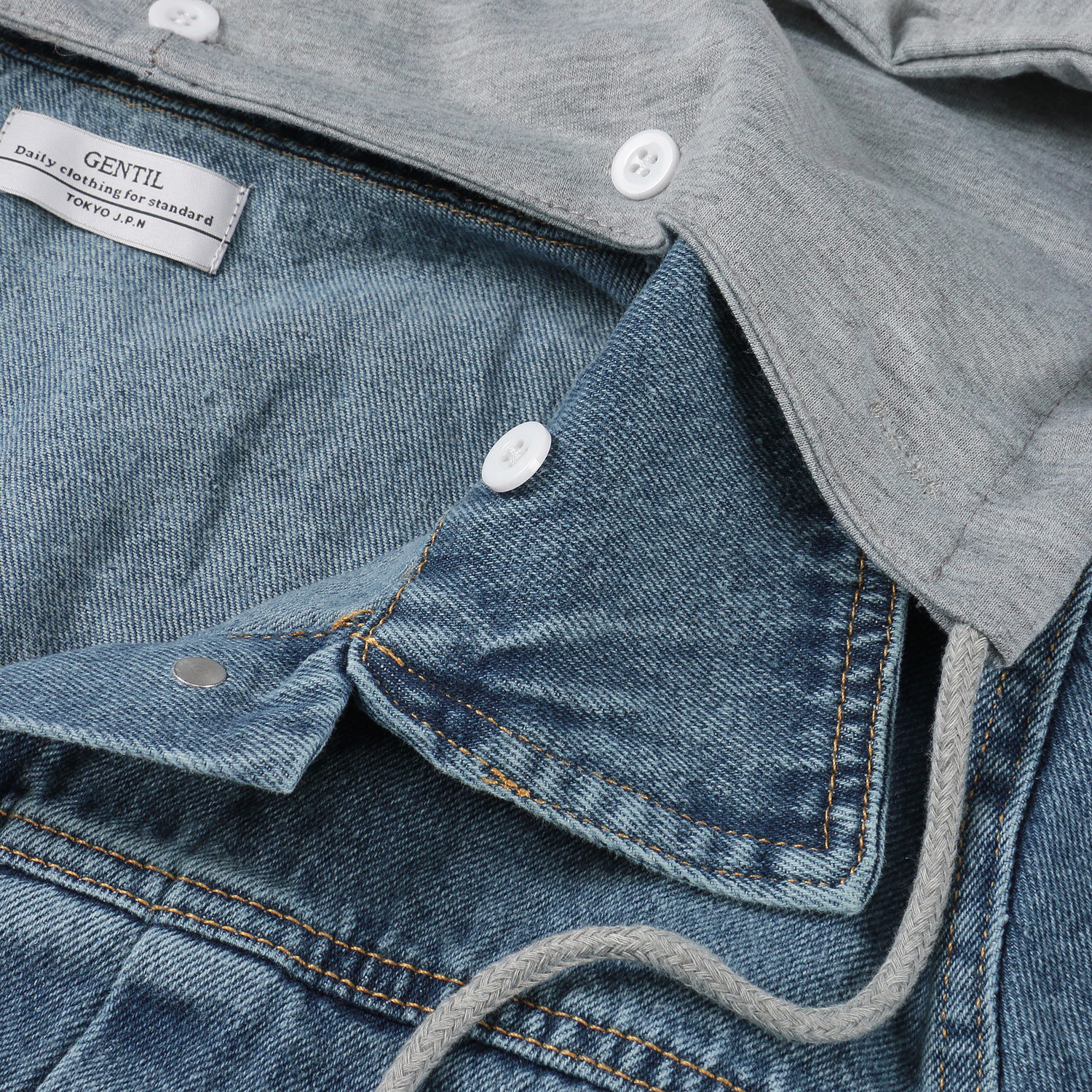 GENTIL 取り外しフード付Gジャン - 画像9