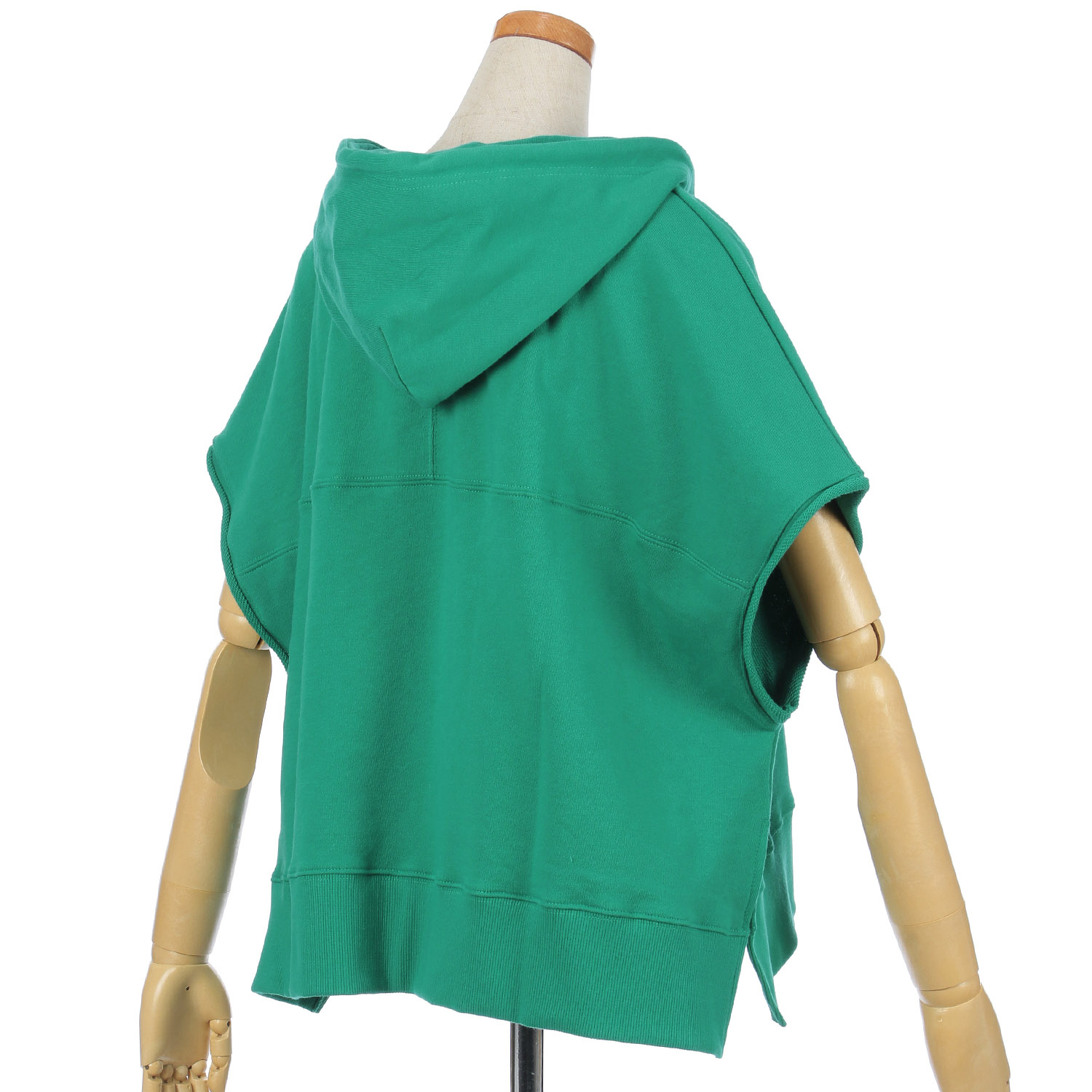 GENTIL 裏毛フード付べスト - 画像10