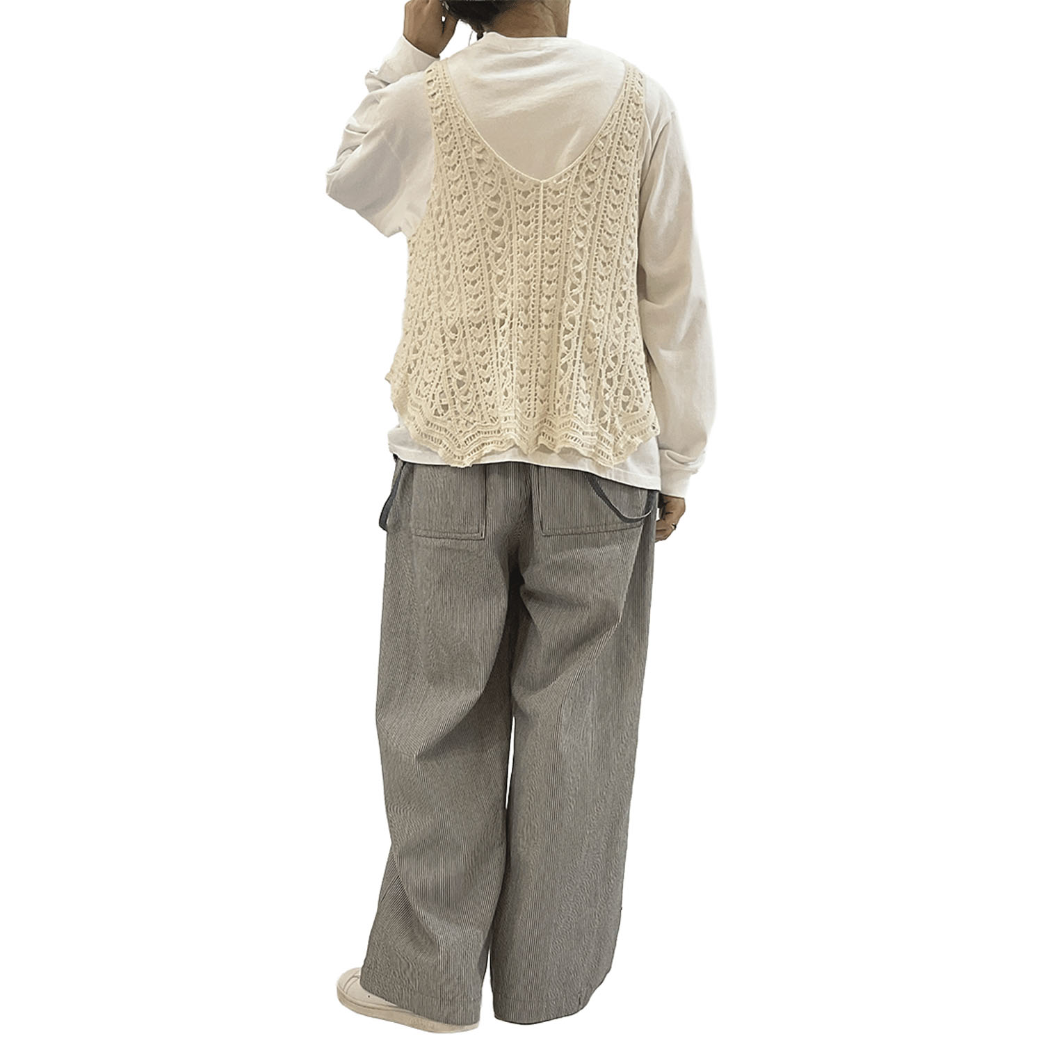 GENTIL かぎ針風ベスト - 画像7