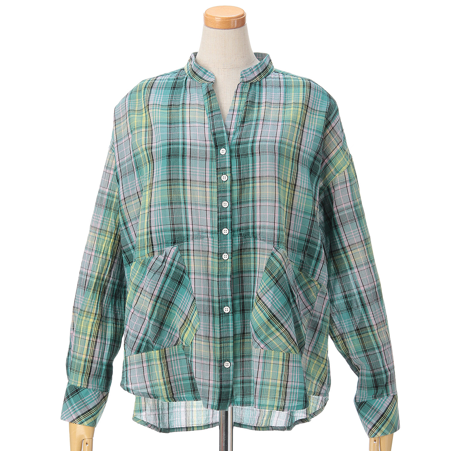 GENTIL マドラスチェックポケットシャツ - 画像12