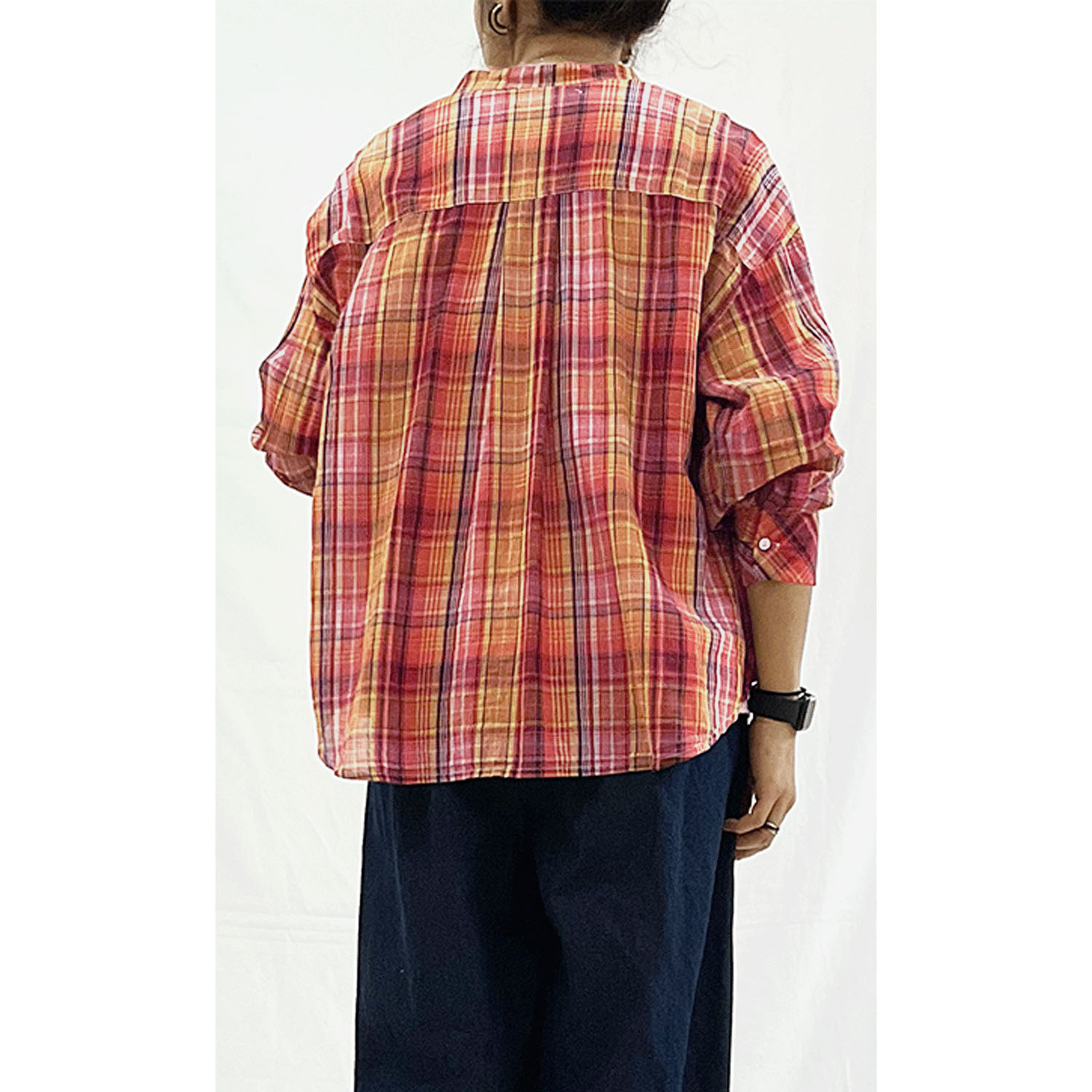 GENTIL マドラスチェックポケットシャツ - 画像6