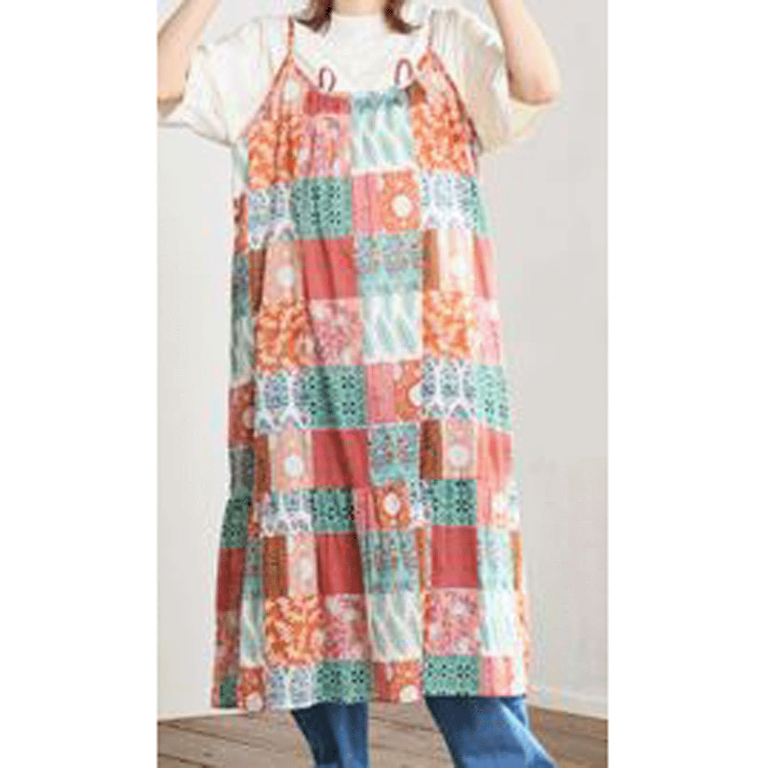 LittleMarket パッチワークワンピース