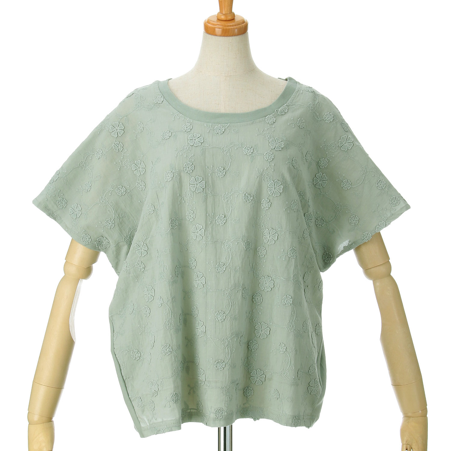 LittleMarket フラワーレリーフプルオーバー