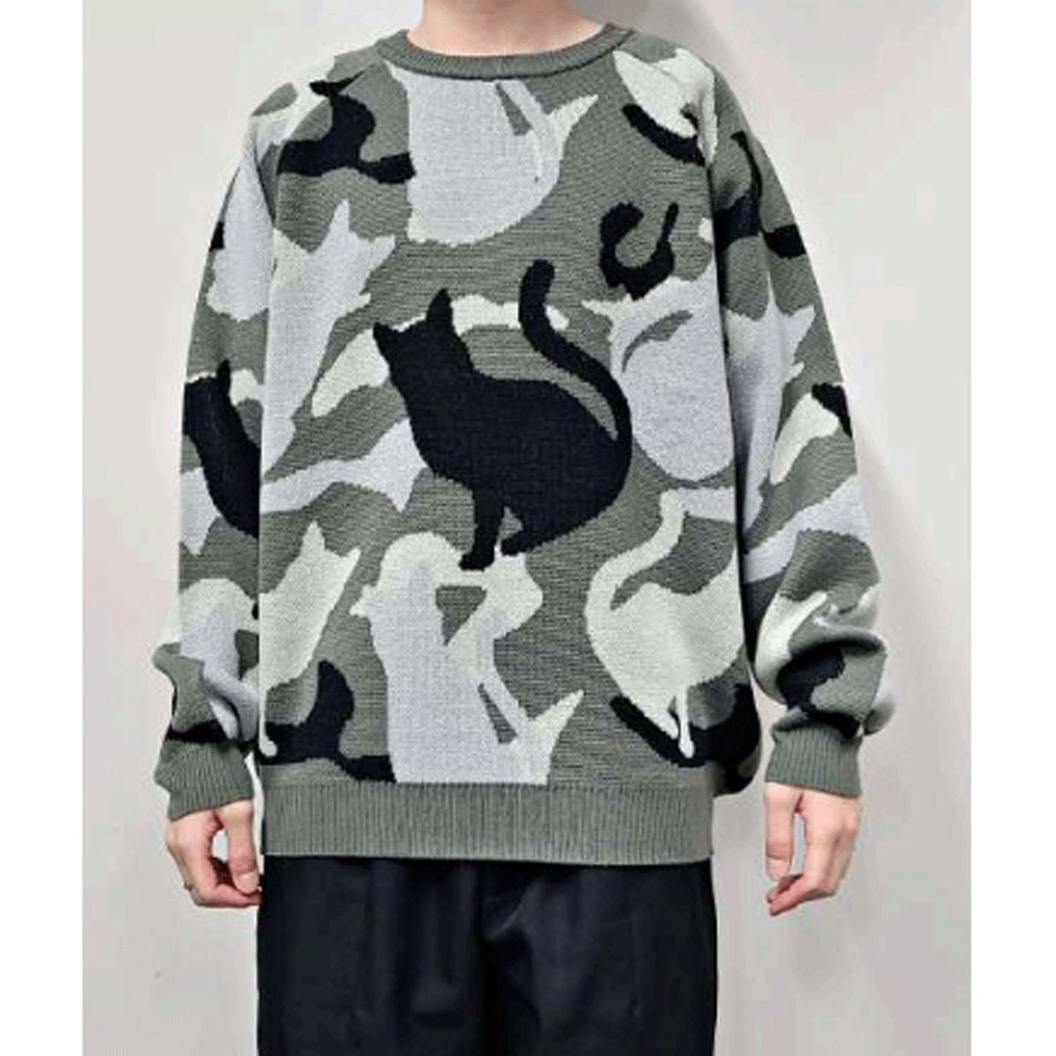CORISCO Animal Village カモフラネコセーター