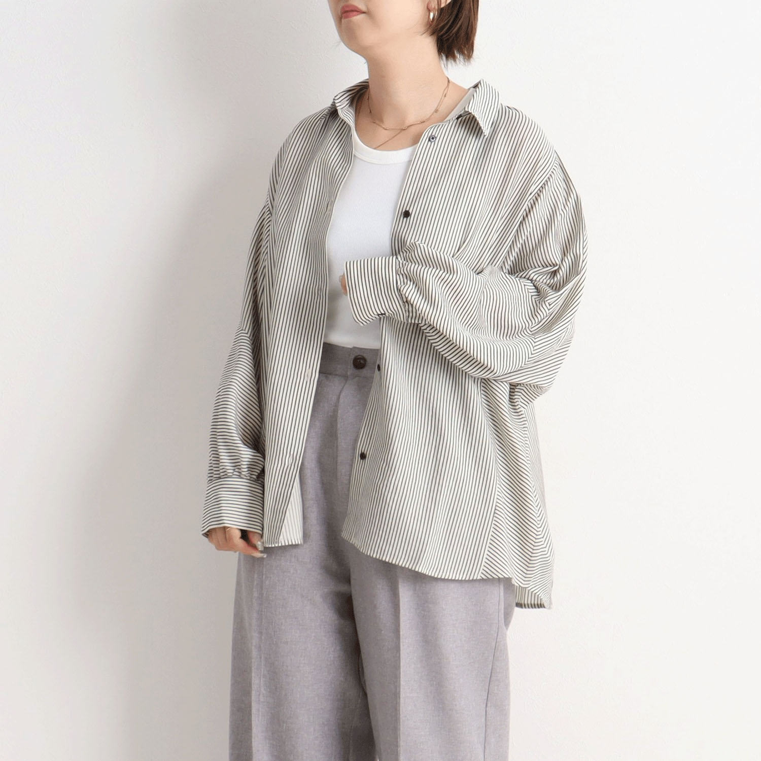 【Insta Live】MAFRAIS ストライプドビードルマンシャツ - 画像2