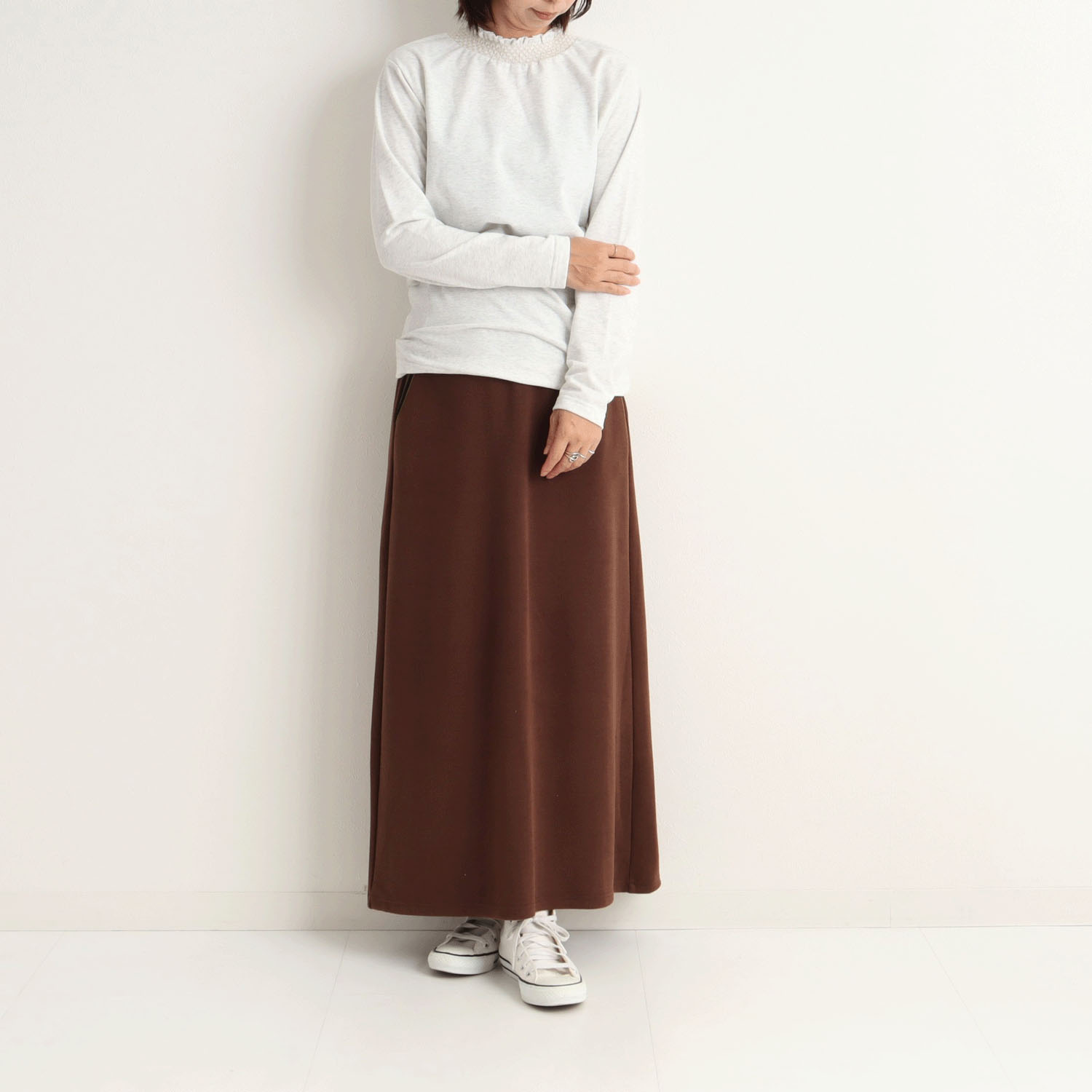 le colis CVC微起毛スモッキング刺しゅうプルオーバー - 画像4