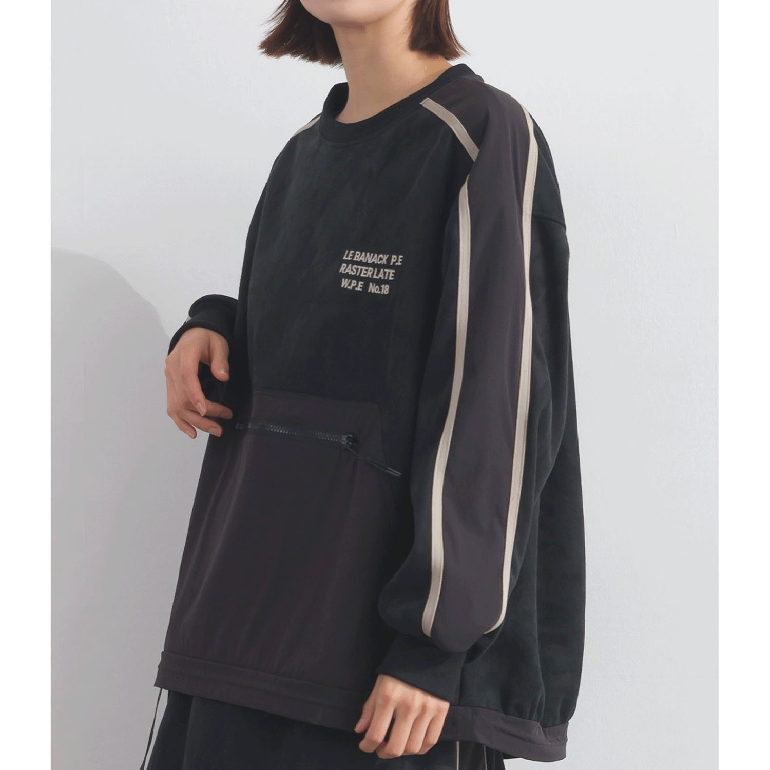 【ETONET限定】iriey フェイクスウェードラインプルオーバー - 画像3