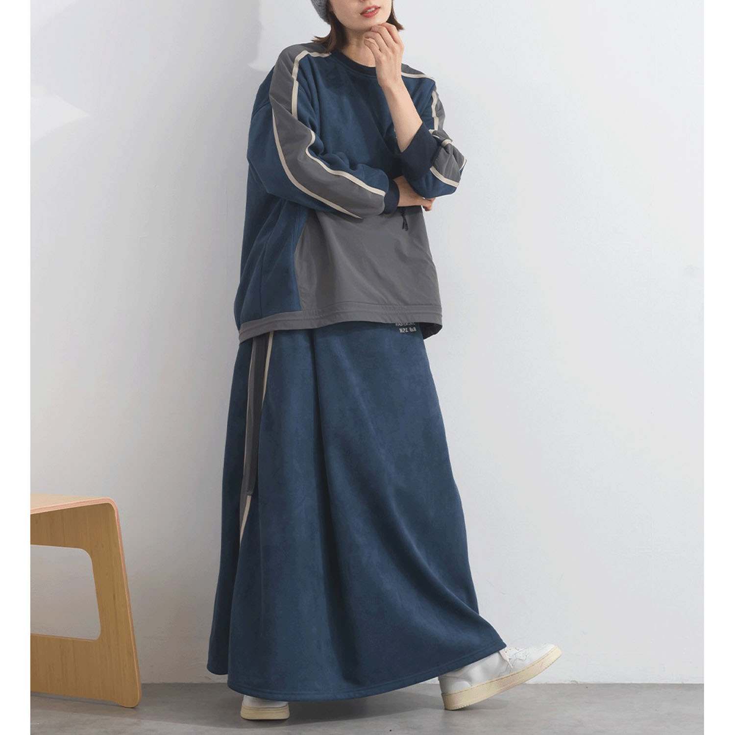 【ETONET限定】iriey フェイクスウェードラインプルオーバー - 画像27