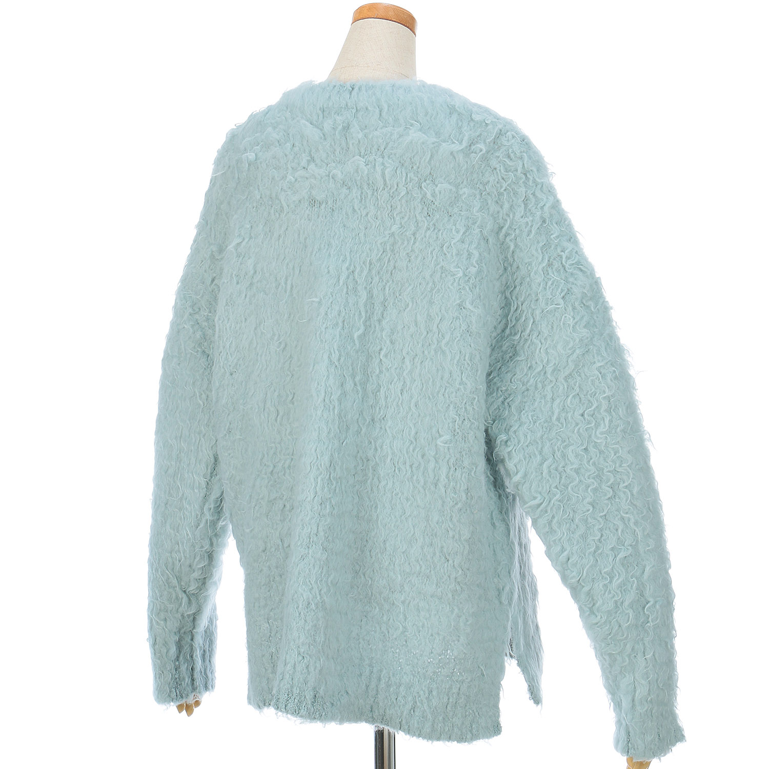 【Inst Live】MAFRAIS ブークレ起毛Vネックプルオーバー - 画像11