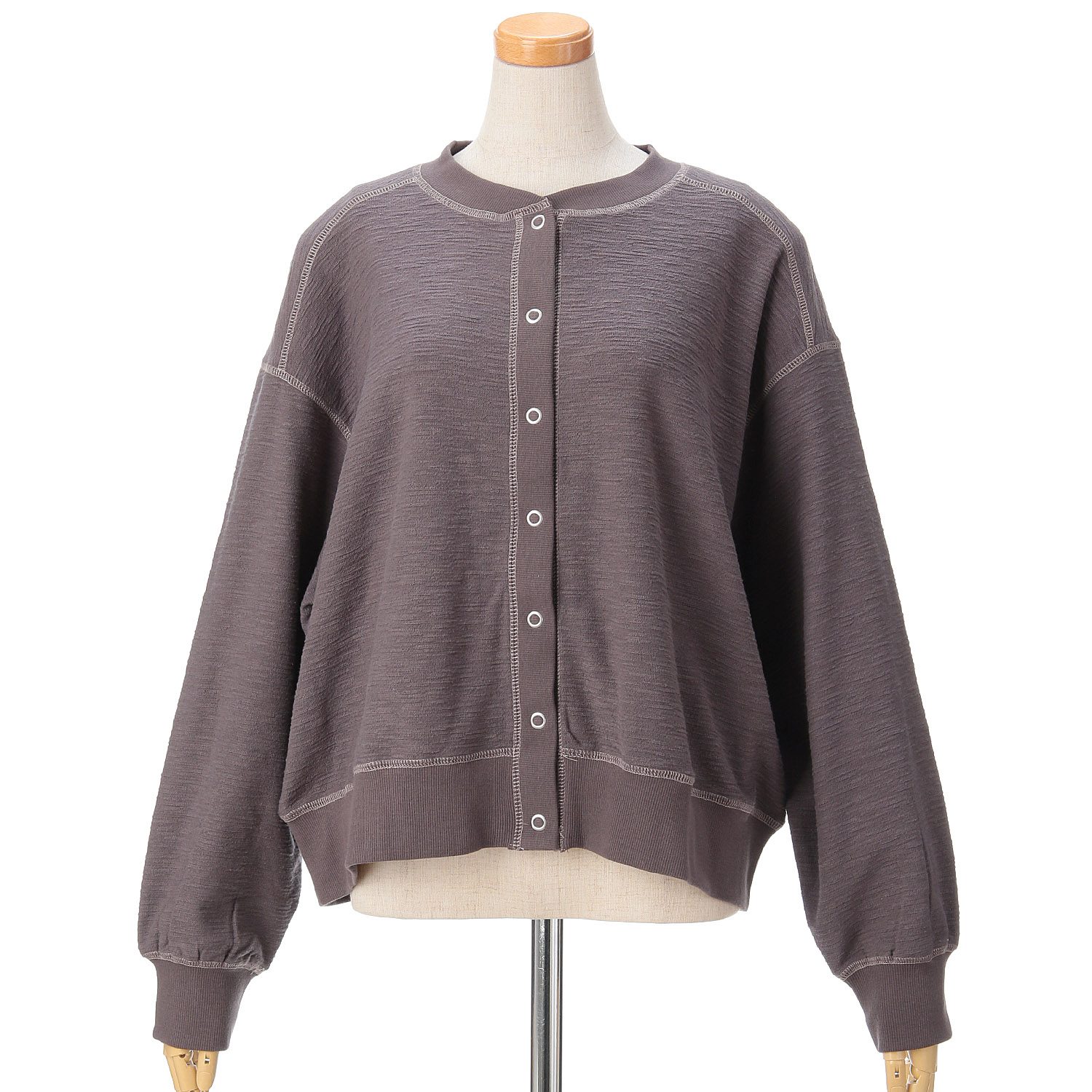 le colis ソフトインレイクロップドカーデ - 画像2