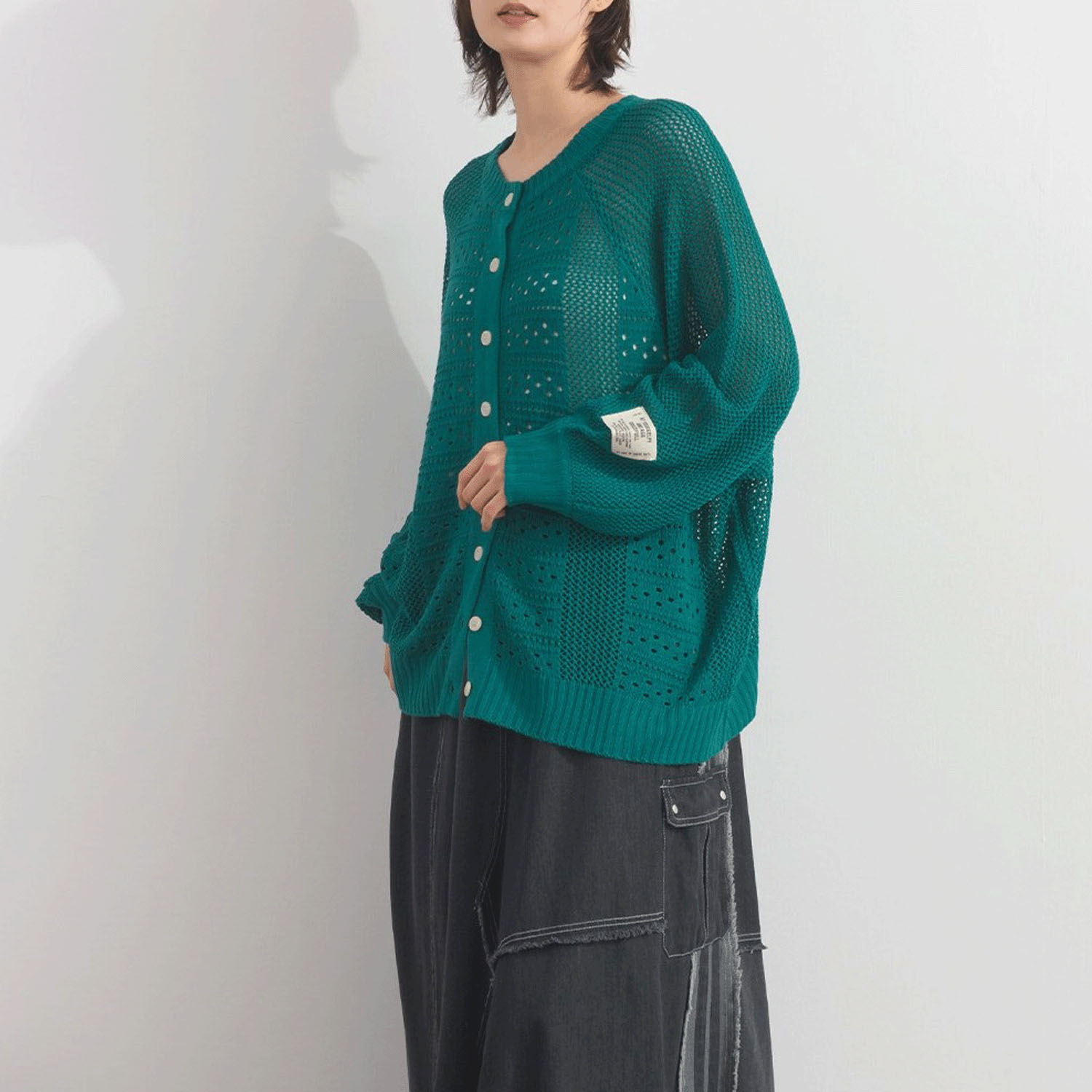 【ETONET限定】iriey 2WAY透かし編みカーデ - 画像26