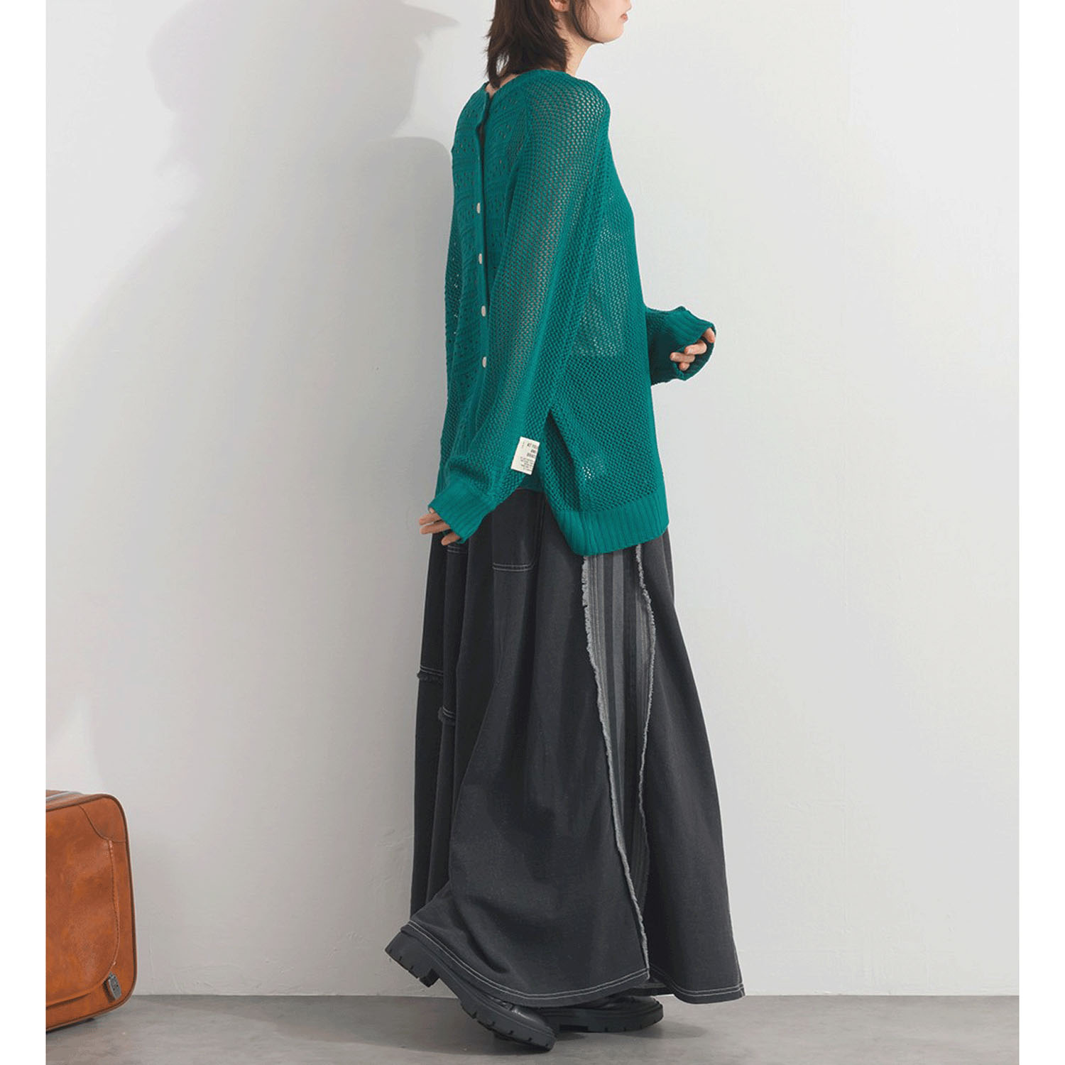 【ETONET限定】iriey 2WAY透かし編みカーデ - 画像30