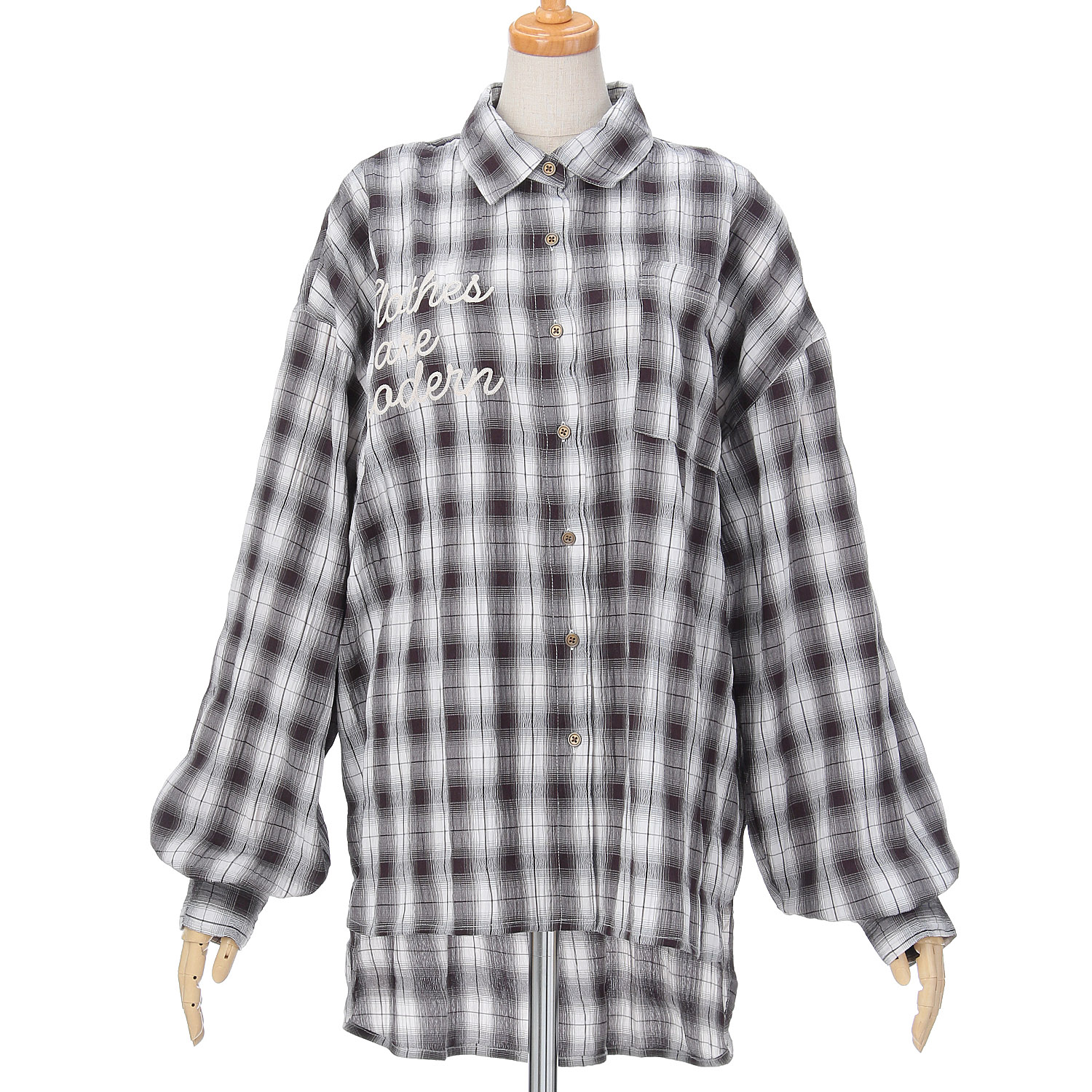 【ETONET限定】 iriey ワッシャーBIGシャツ - 画像11