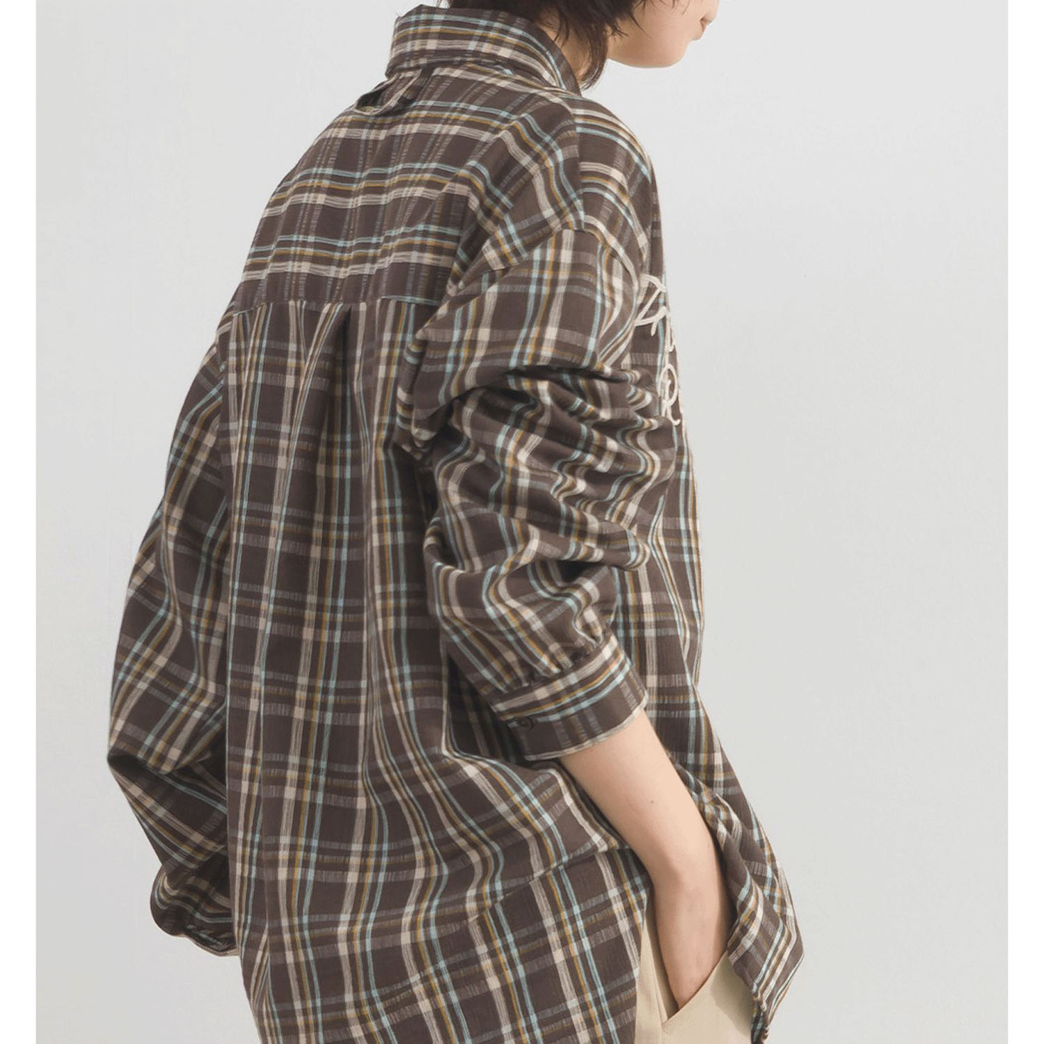 【ETONET限定】 iriey ワッシャーBIGシャツ - 画像15