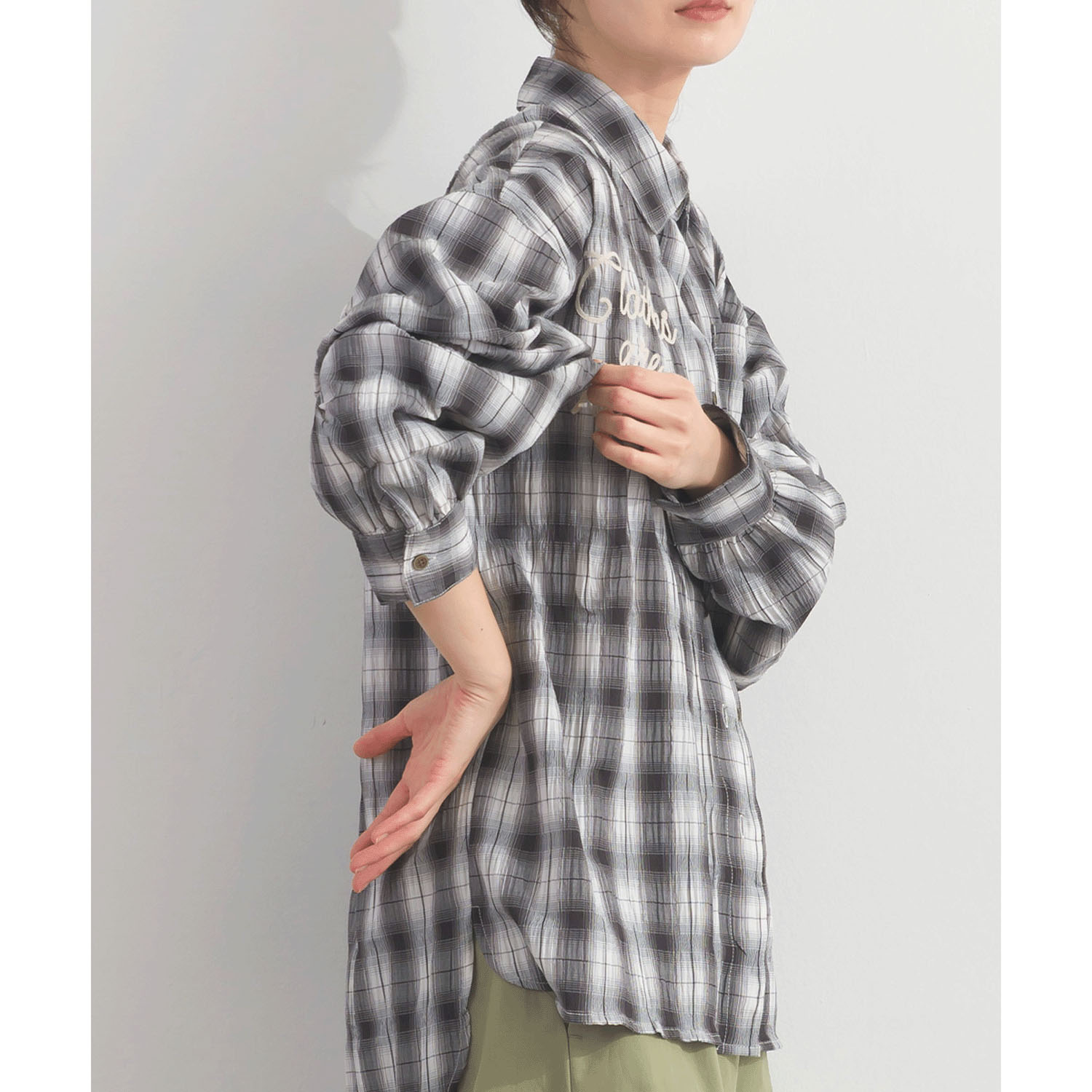 【ETONET限定】 iriey ワッシャーBIGシャツ - 画像8