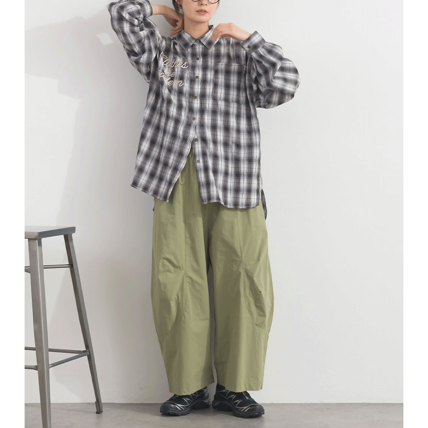 【ETONET限定】 iriey ワッシャーBIGシャツ - 画像9