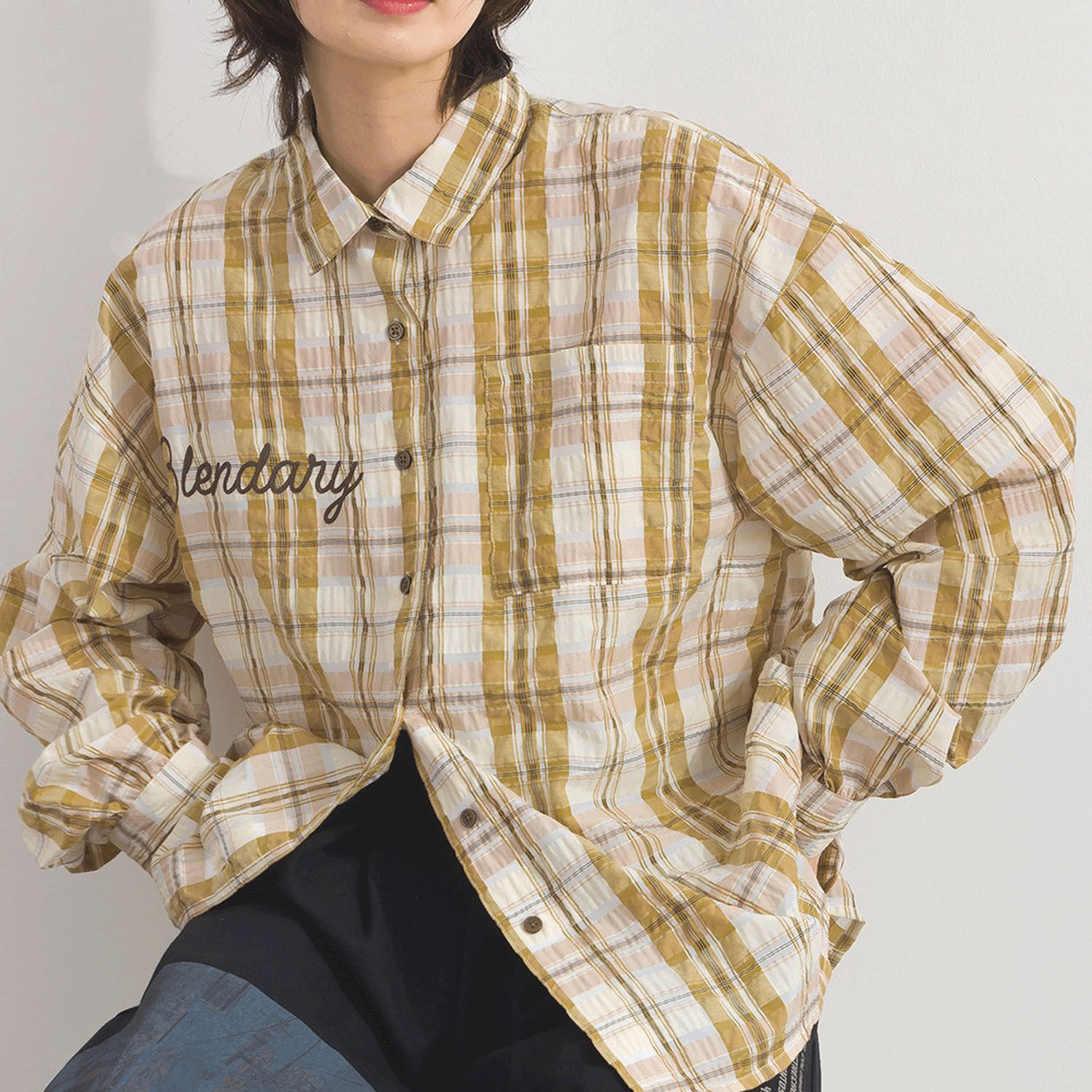 【ETONET限定】 iriey ワッシャーBIGシャツ