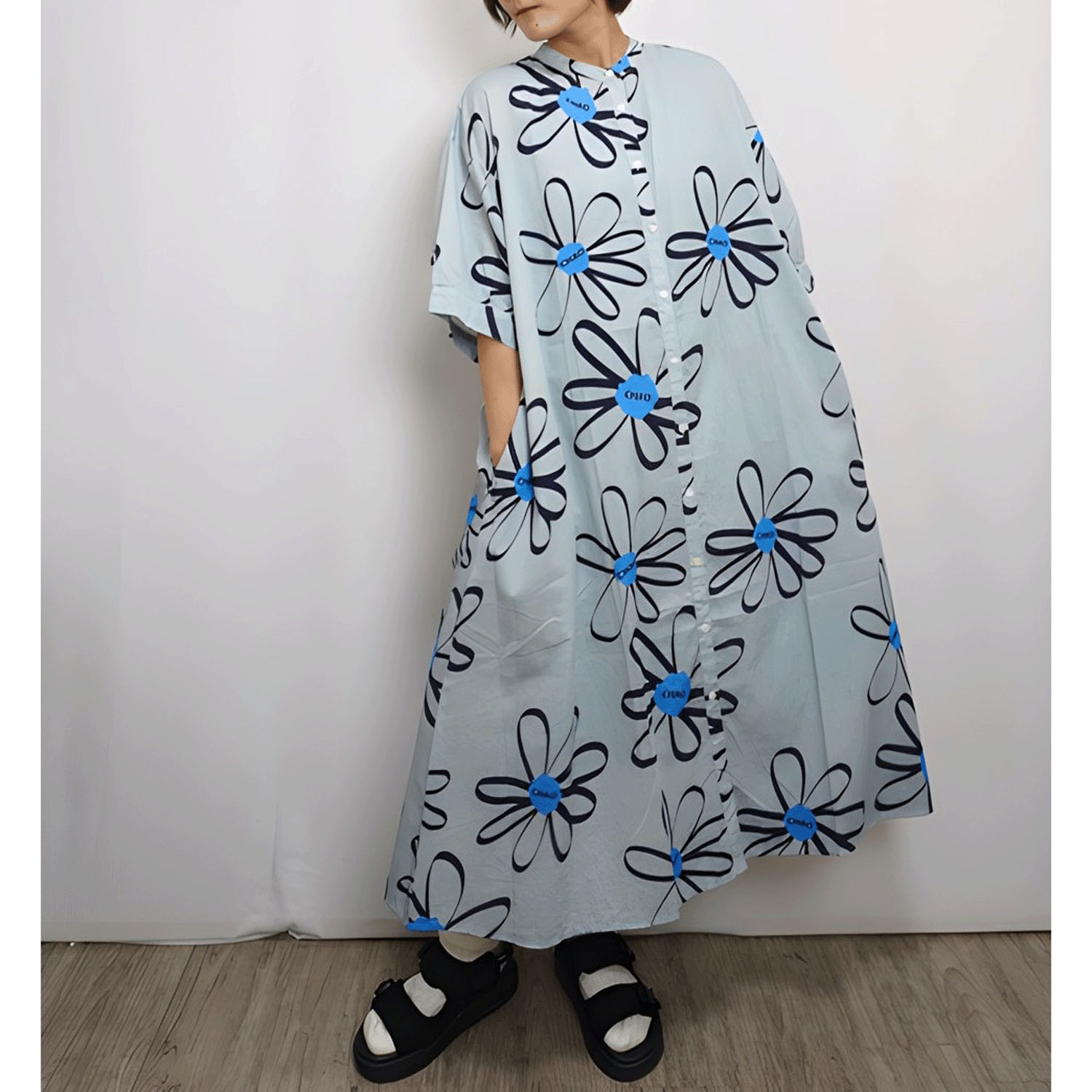 fu－dueka：：  ハナガラワンピース