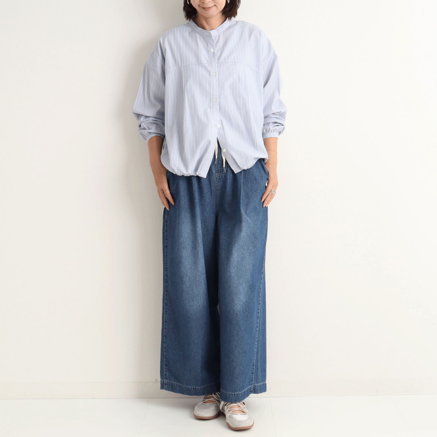 【Insta Live】le colis  6．5oz デニムタックイージーパンツ - 画像11